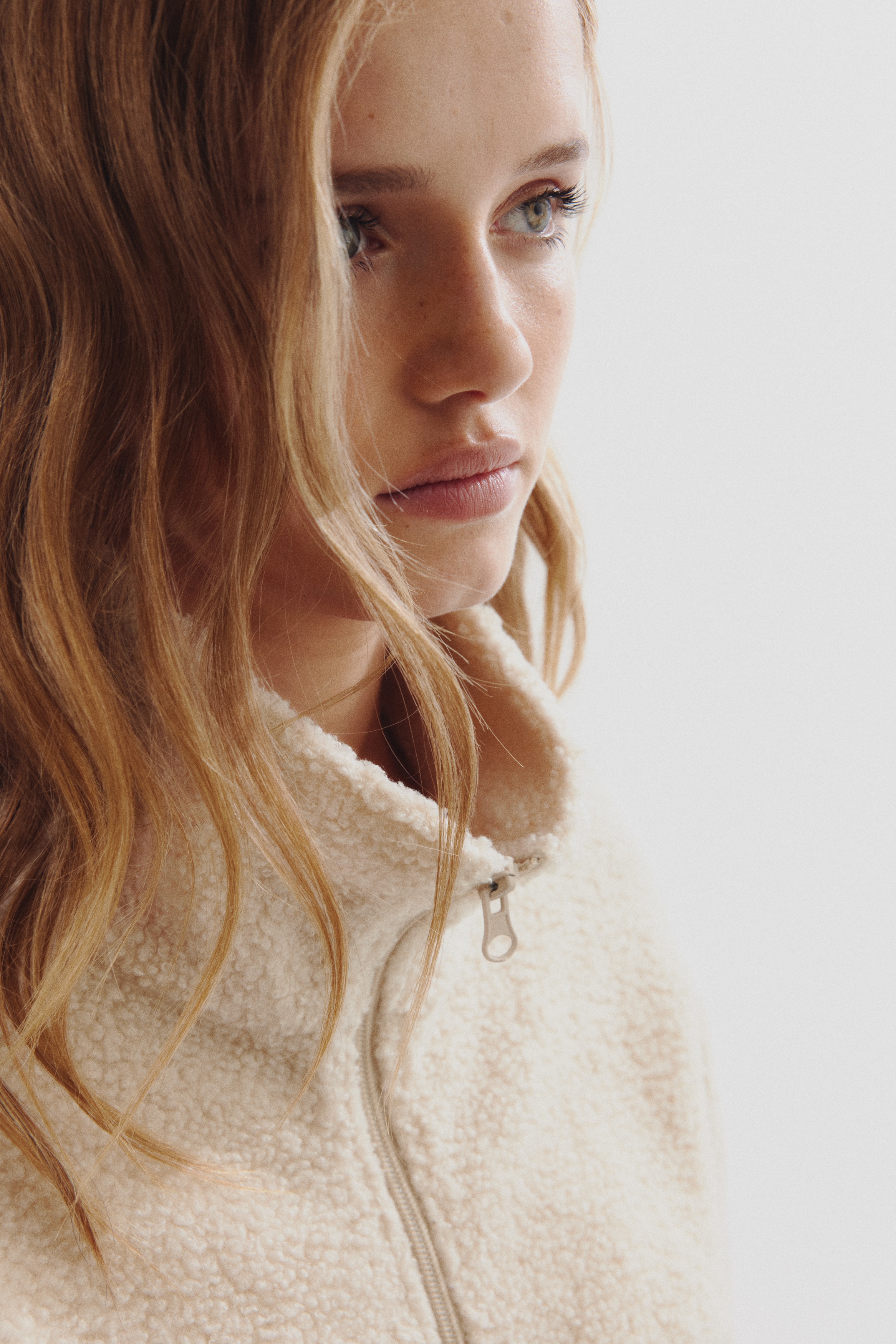 H&M Half-Zip Teddy Fleece Jacket | MainPlace Mall