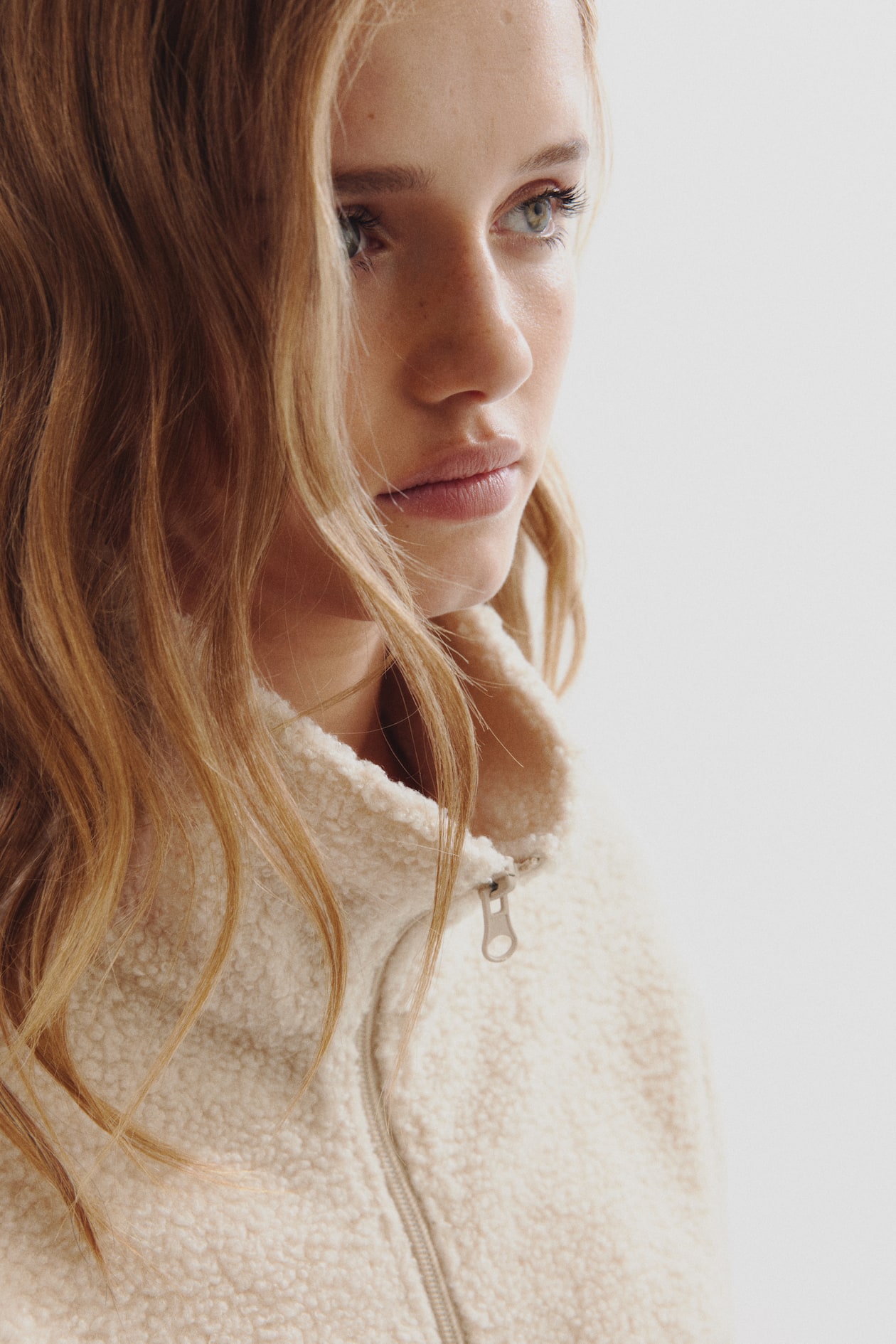 Half-Zip Teddy Fleece Jacket - image 3