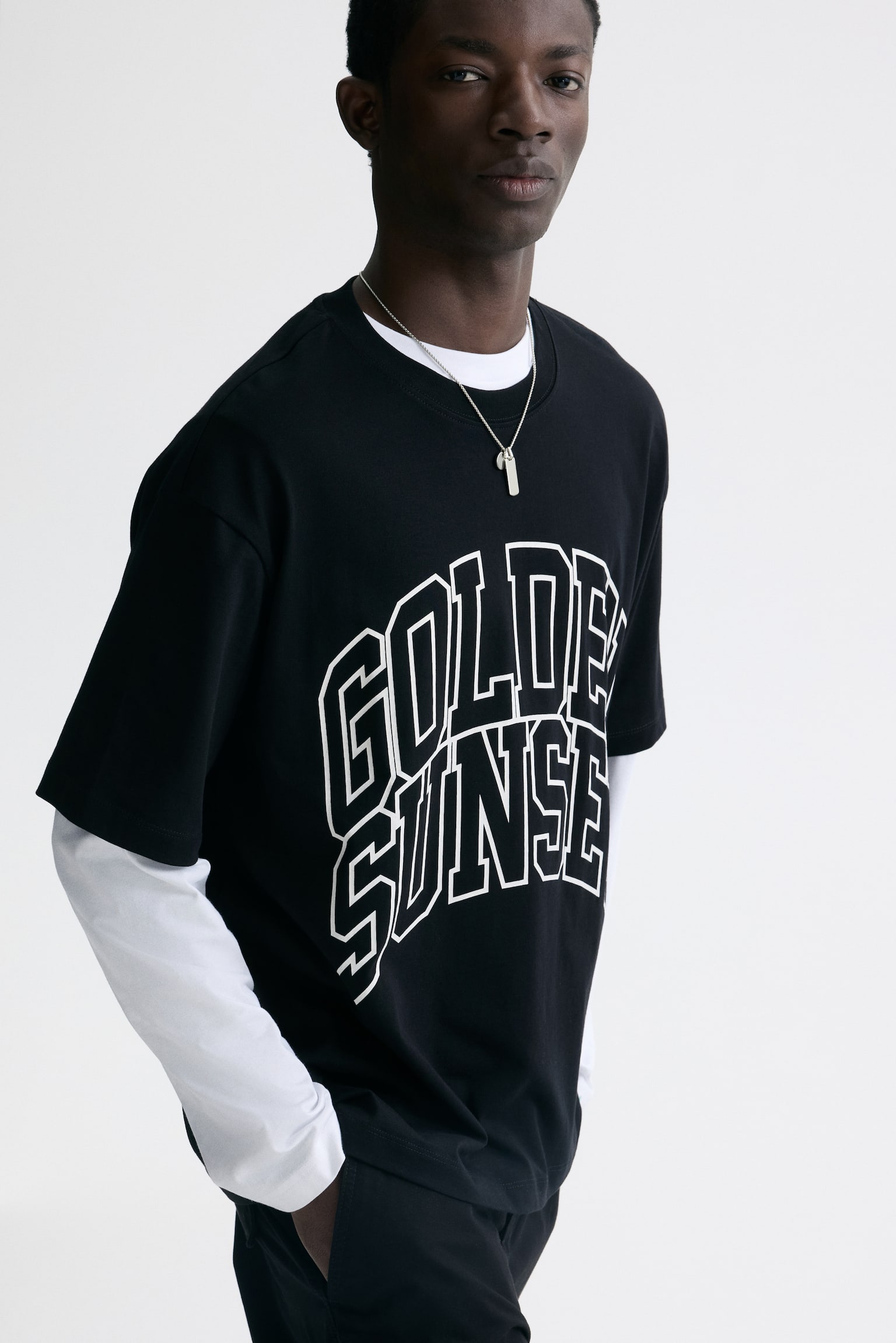 T-shirt com estampado Loose Fit - Preto/Golden sunset/Azul escuro/New York City/Branco/New York City/Bege/Run wild - 6