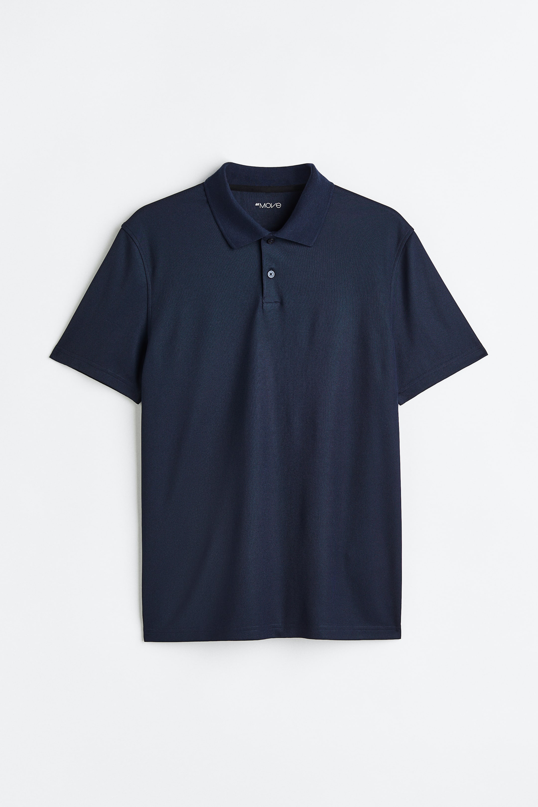 View larger image: Regular Fit Piqué sports top - Dark blue - Men | H&M 1
