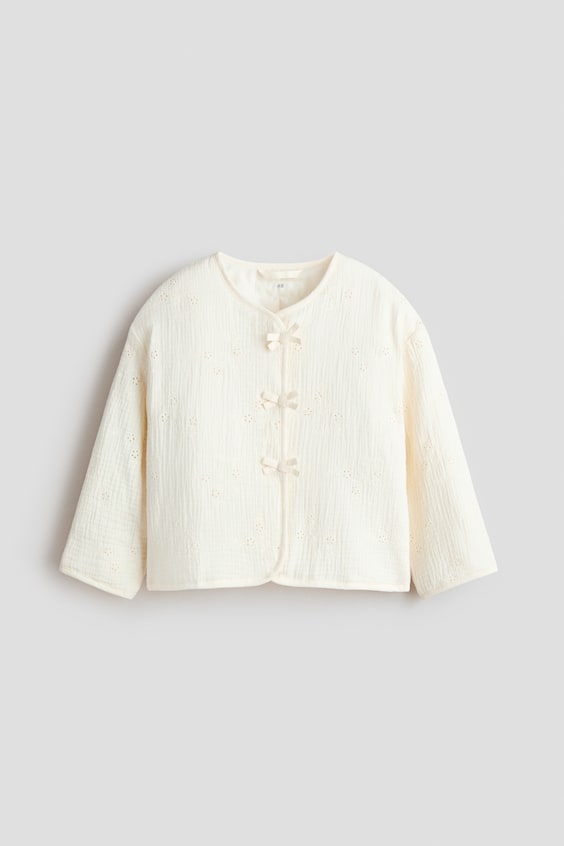 Детские куртки H&M Bow-Detail Muslin Jacket