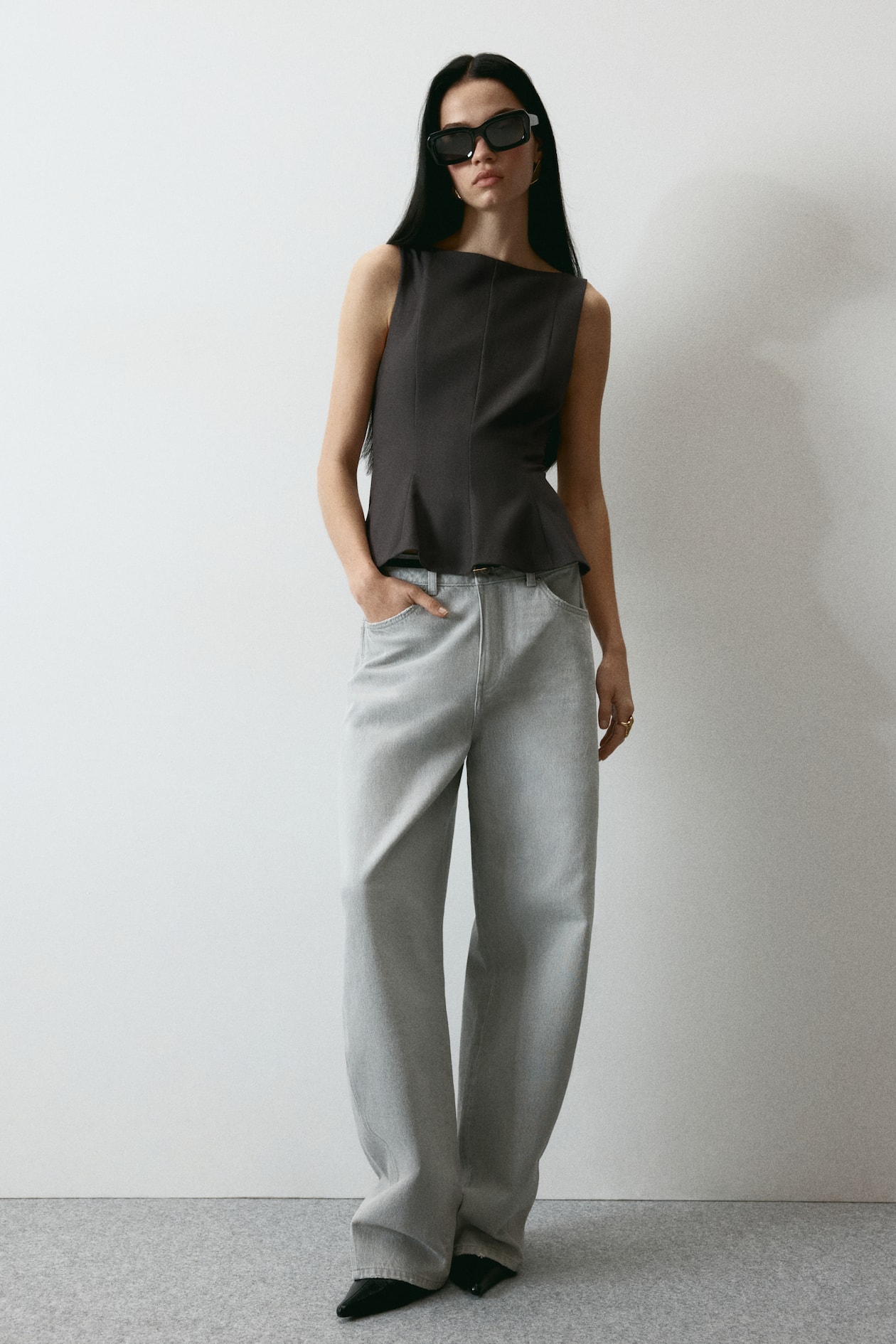 Tailored Peplum Top - image 5