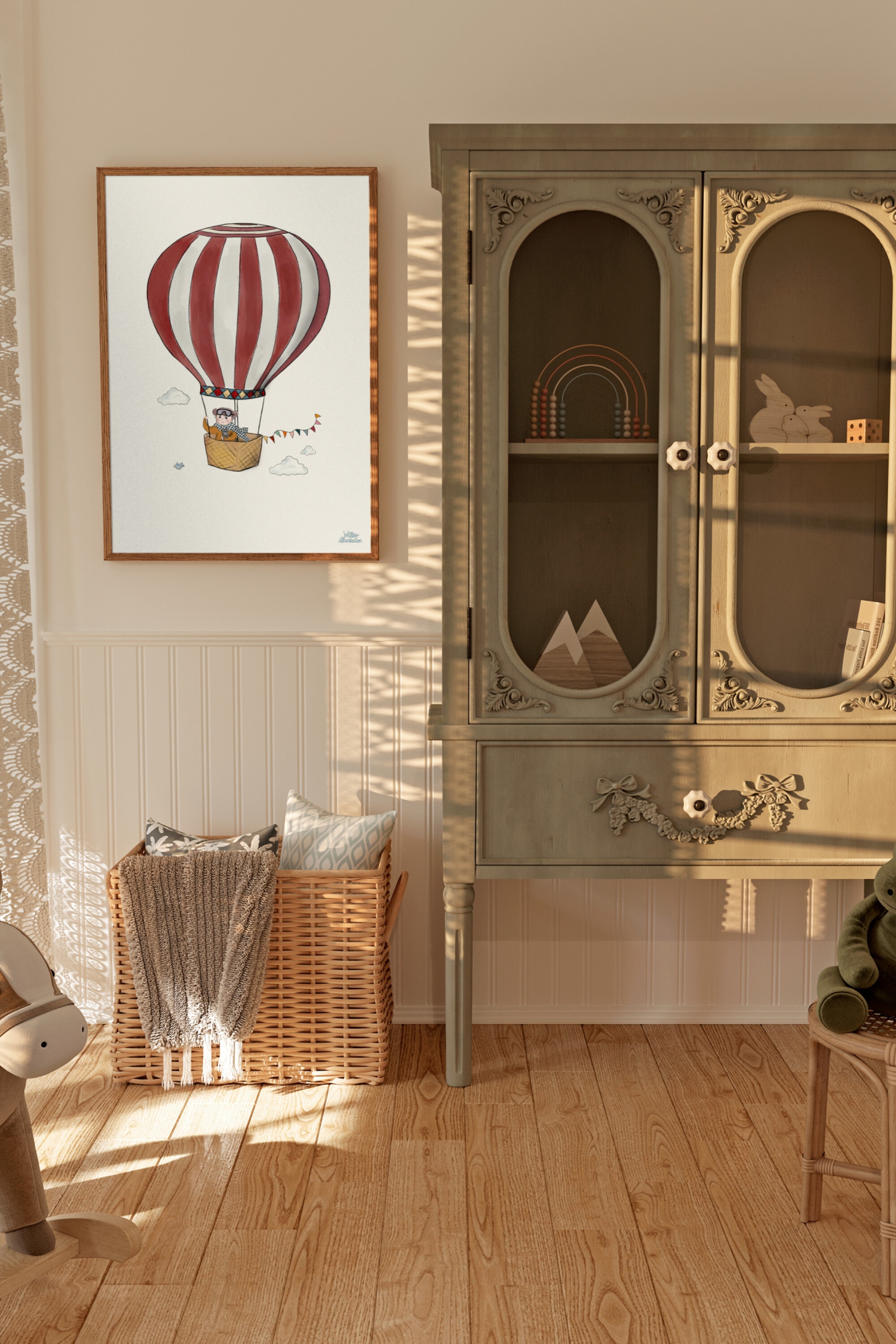 Willero Illustration - Beautiful Balloon - Monivärinen