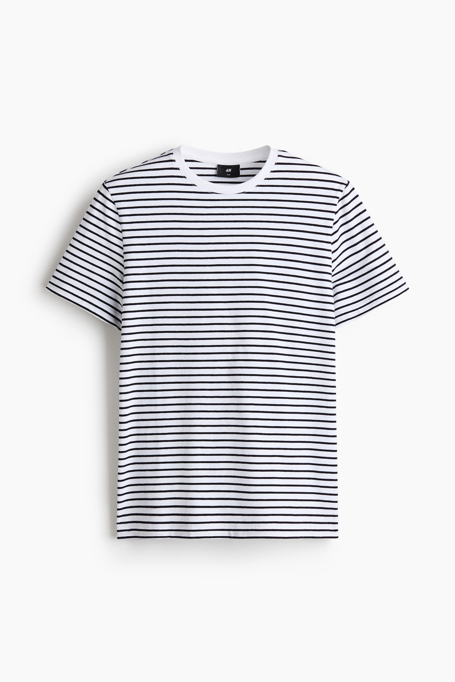 Slim Fit T-shirt - White/Black striped/Navy blue/Khaki green/Black/Dark brown/White