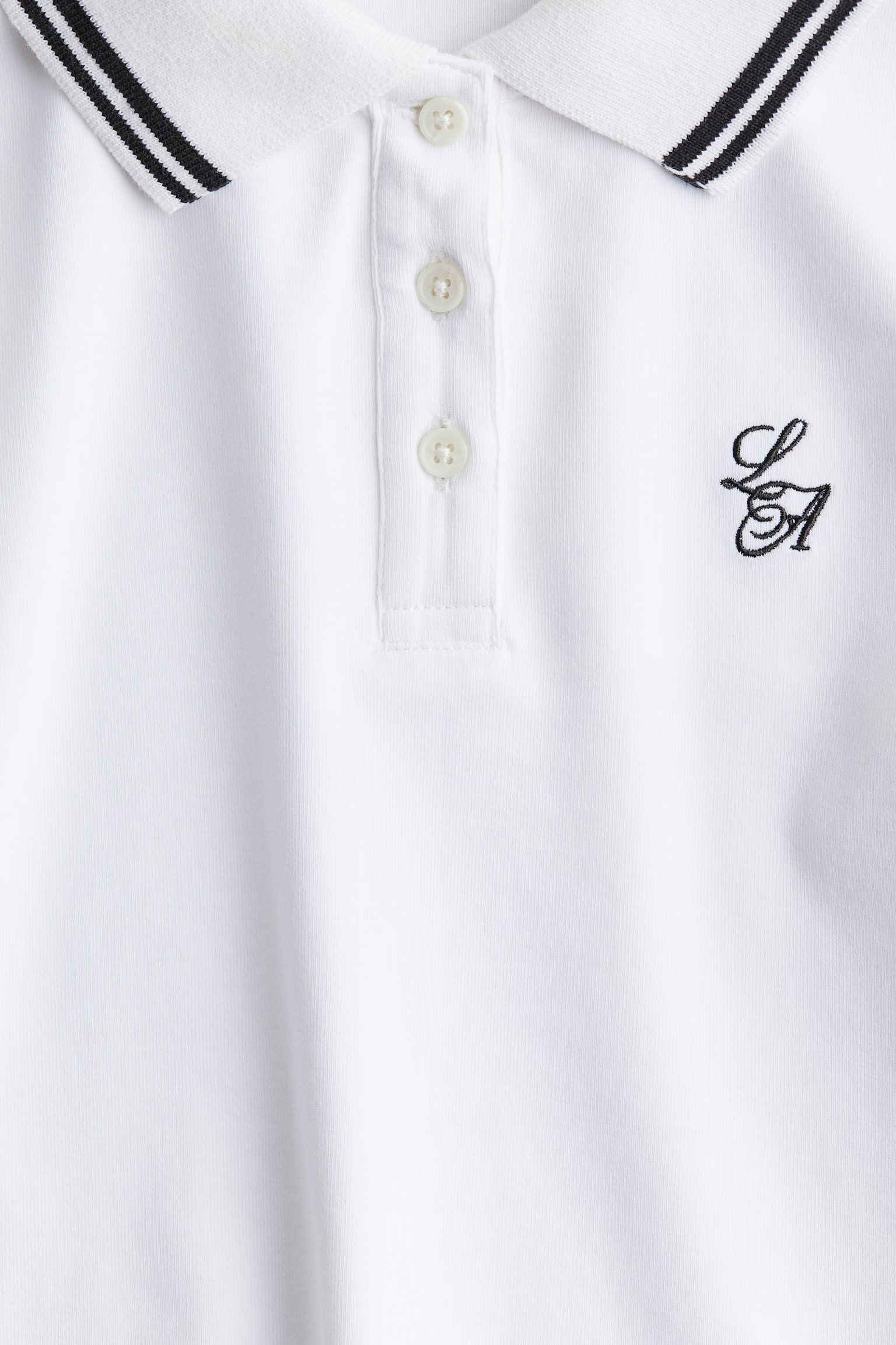 Embroidered polo shirt - White - 2