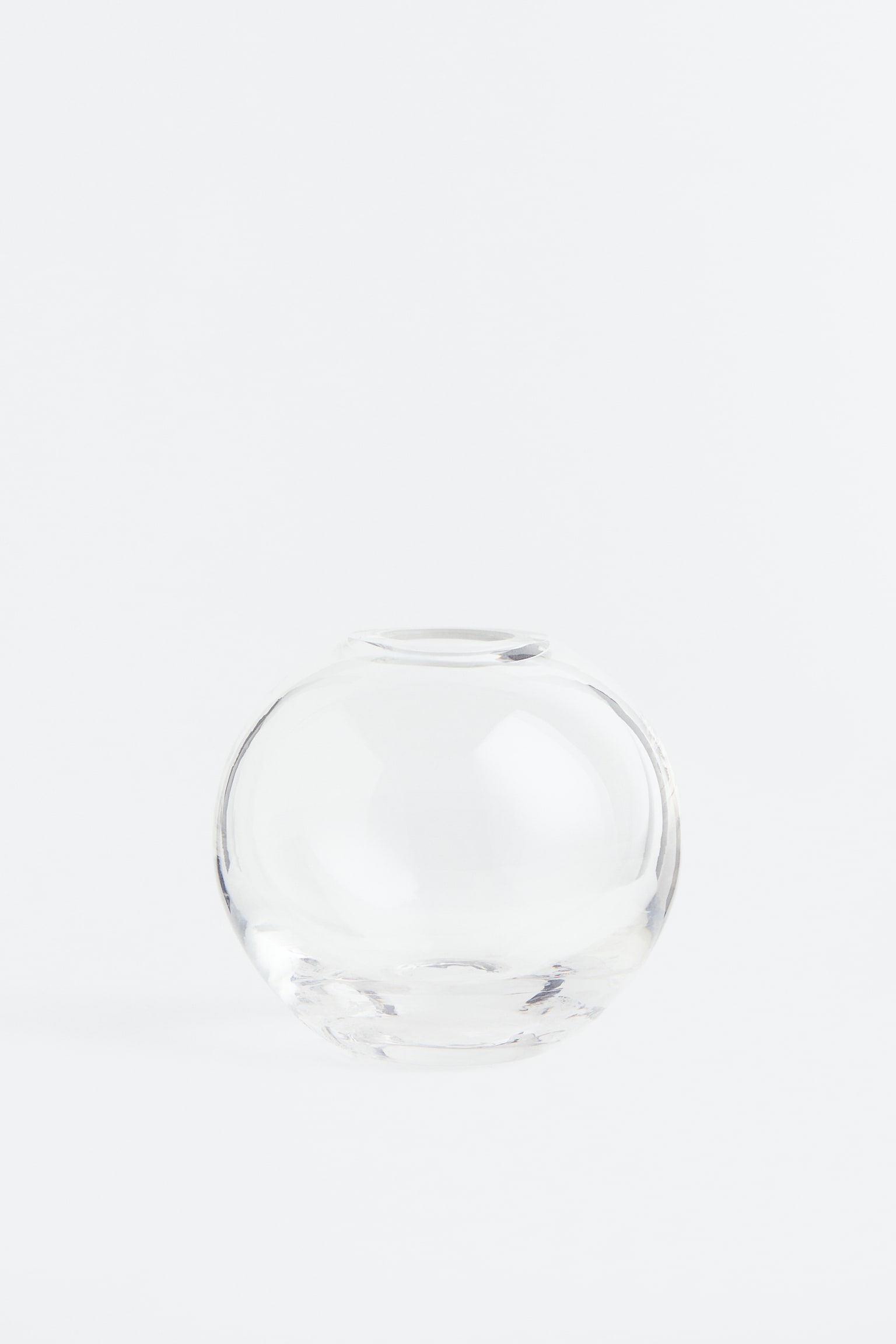 Clear glass mini vase - Clear glass/Green