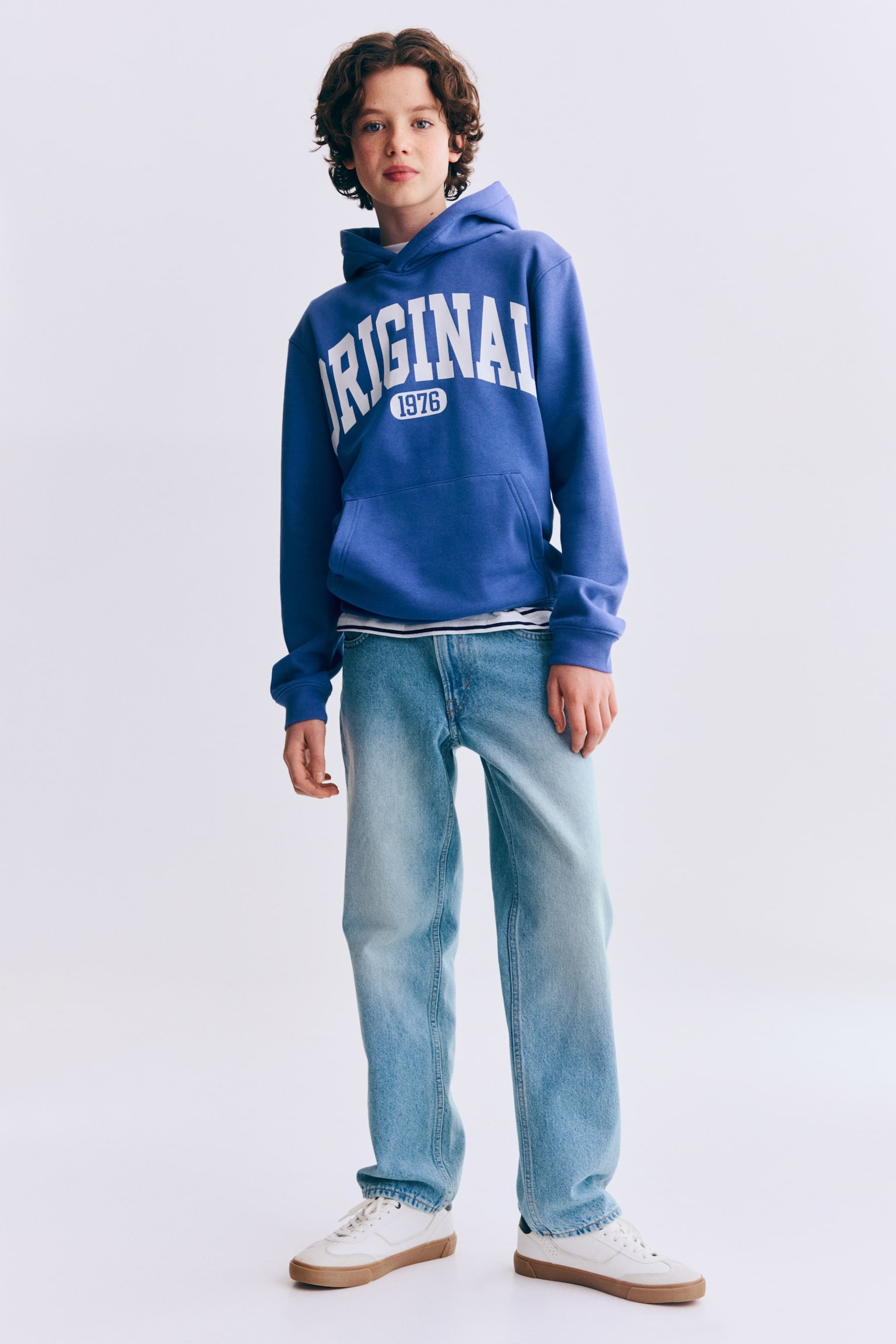 Relaxed-Fit Straight Leg Jeans - Light denim blue/Denim grey - 3