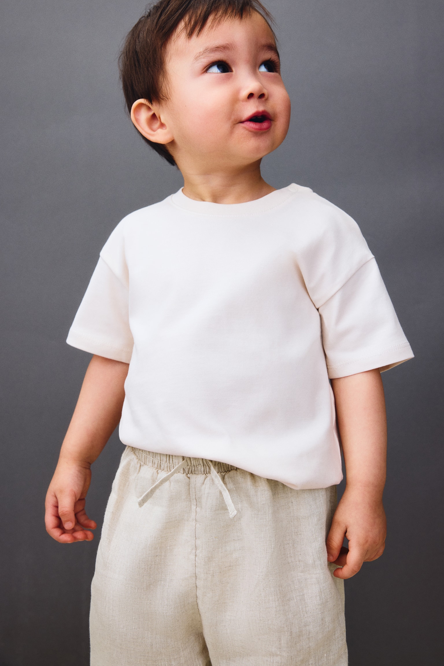 Linen trousers - Light beige - 6