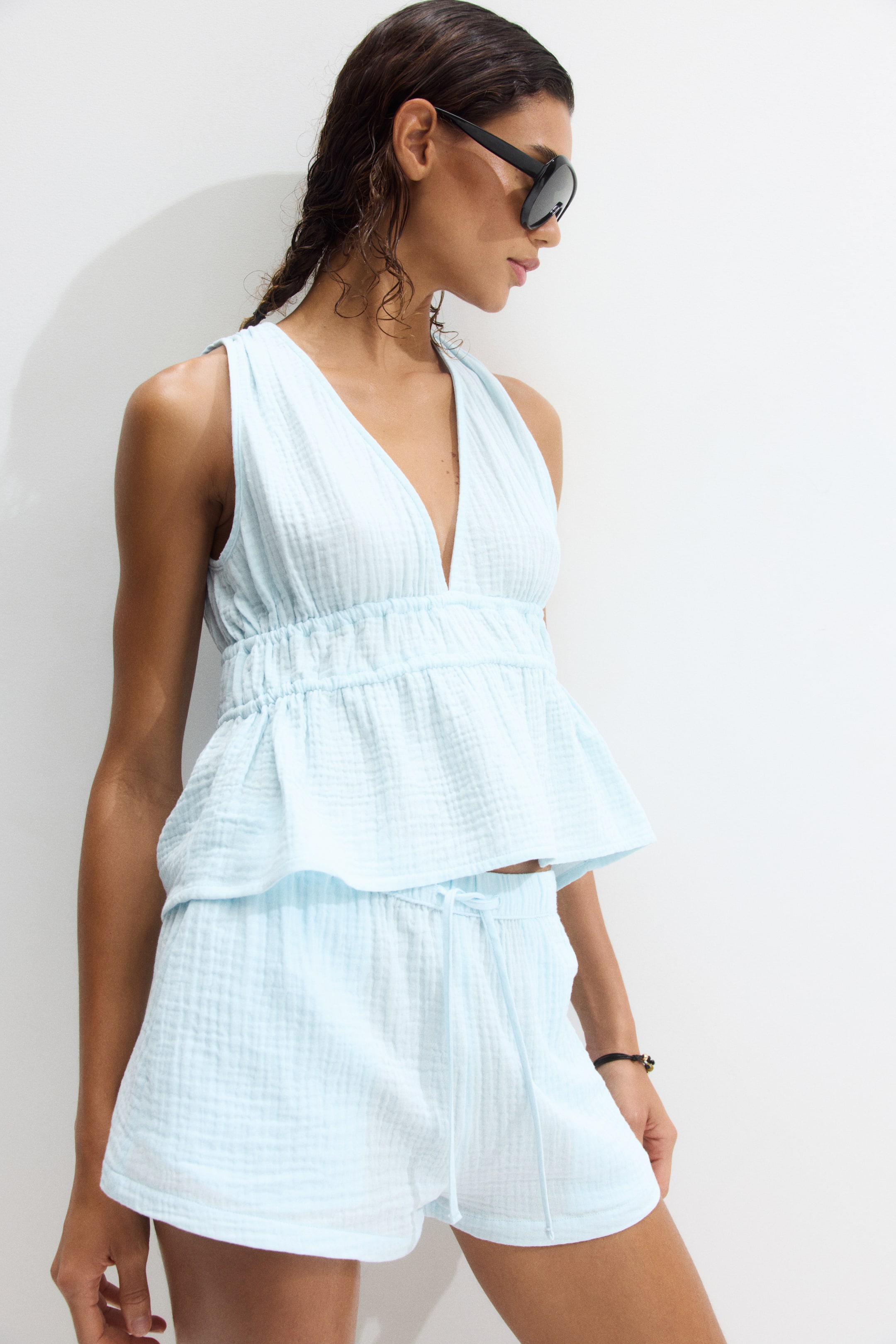 Cotton Muslin Beach Top