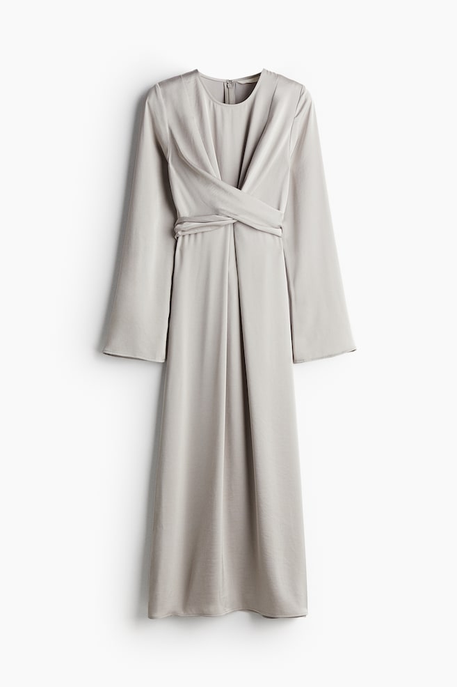 MAMA Robe d'allaitement en satin - Grège clair - 1