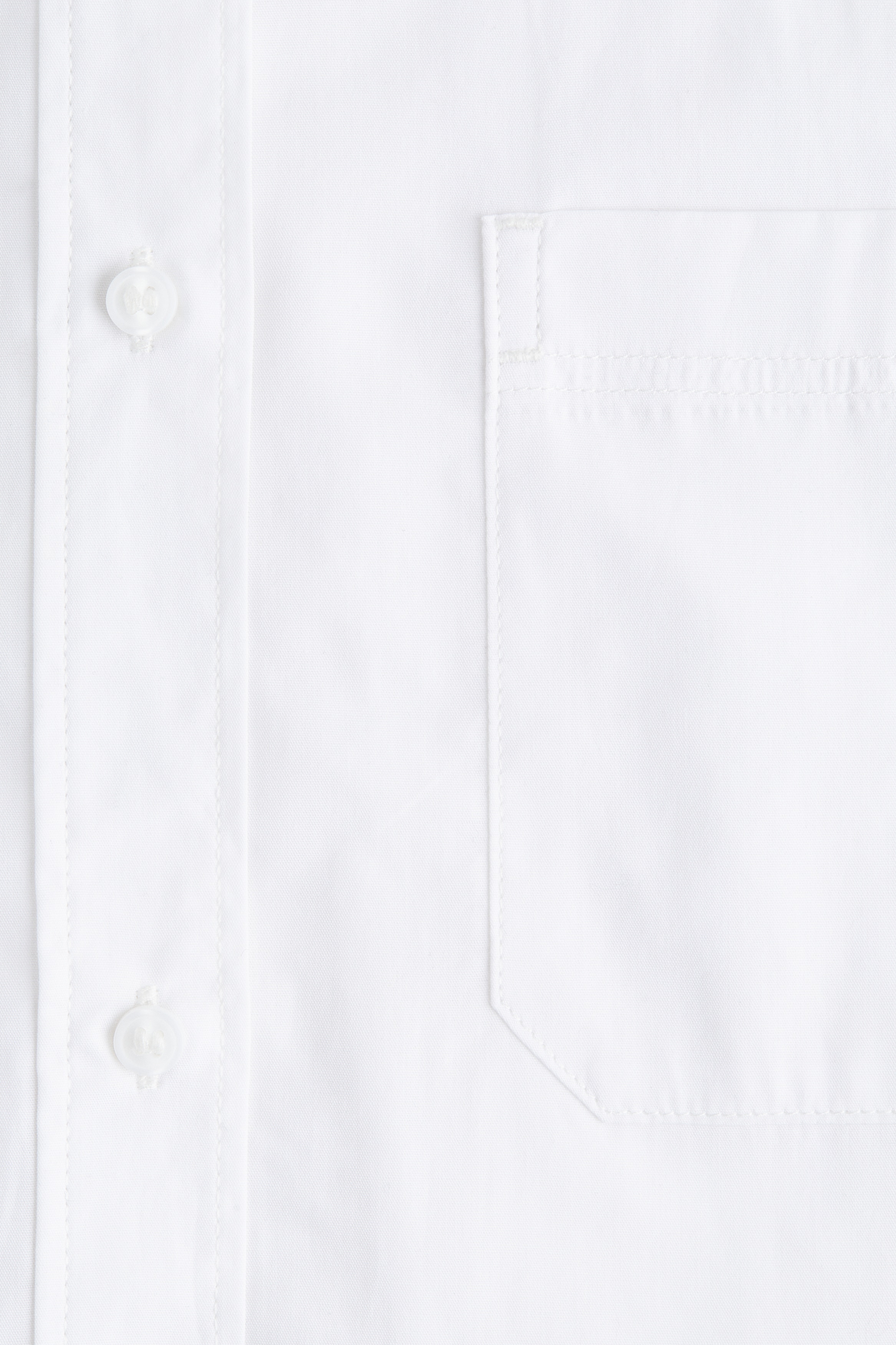 Cropped cotton shirt