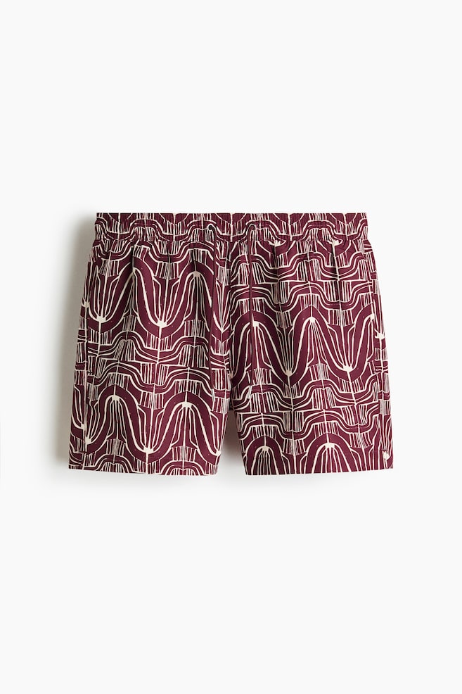 Swim shorts - Burgundy/Patterned/Navy blue/Patterned/Burgundy/Patterned/Light blue/Patterned - 1