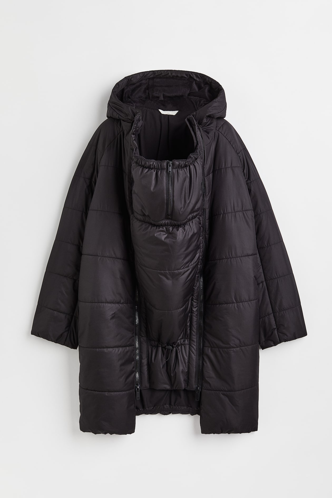 MAMA Steppmantel mit Erweiterung Schwarz Ladies H&M DE
