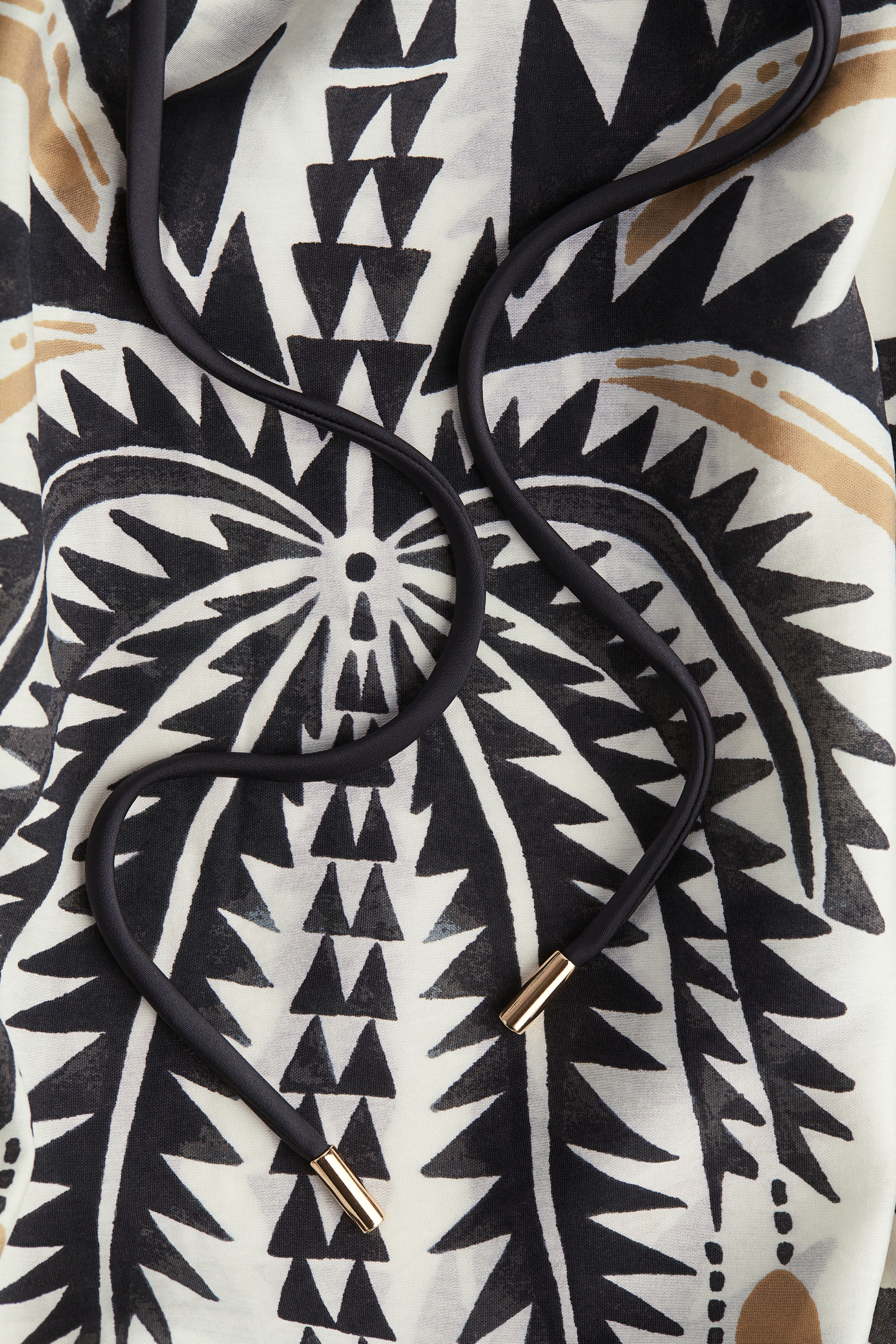 Tie-belt tunic dress