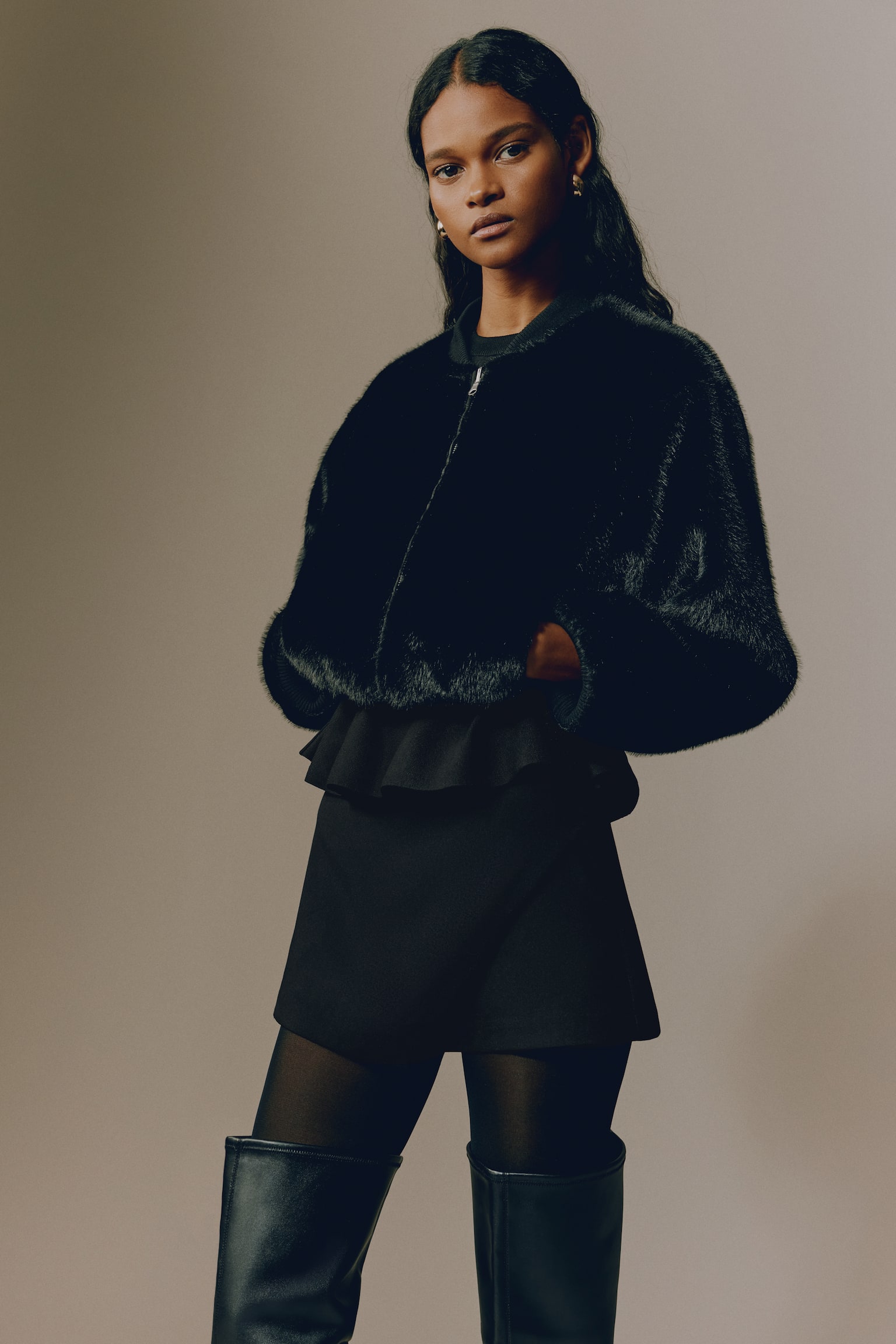 Wrap Skort - Black - 2