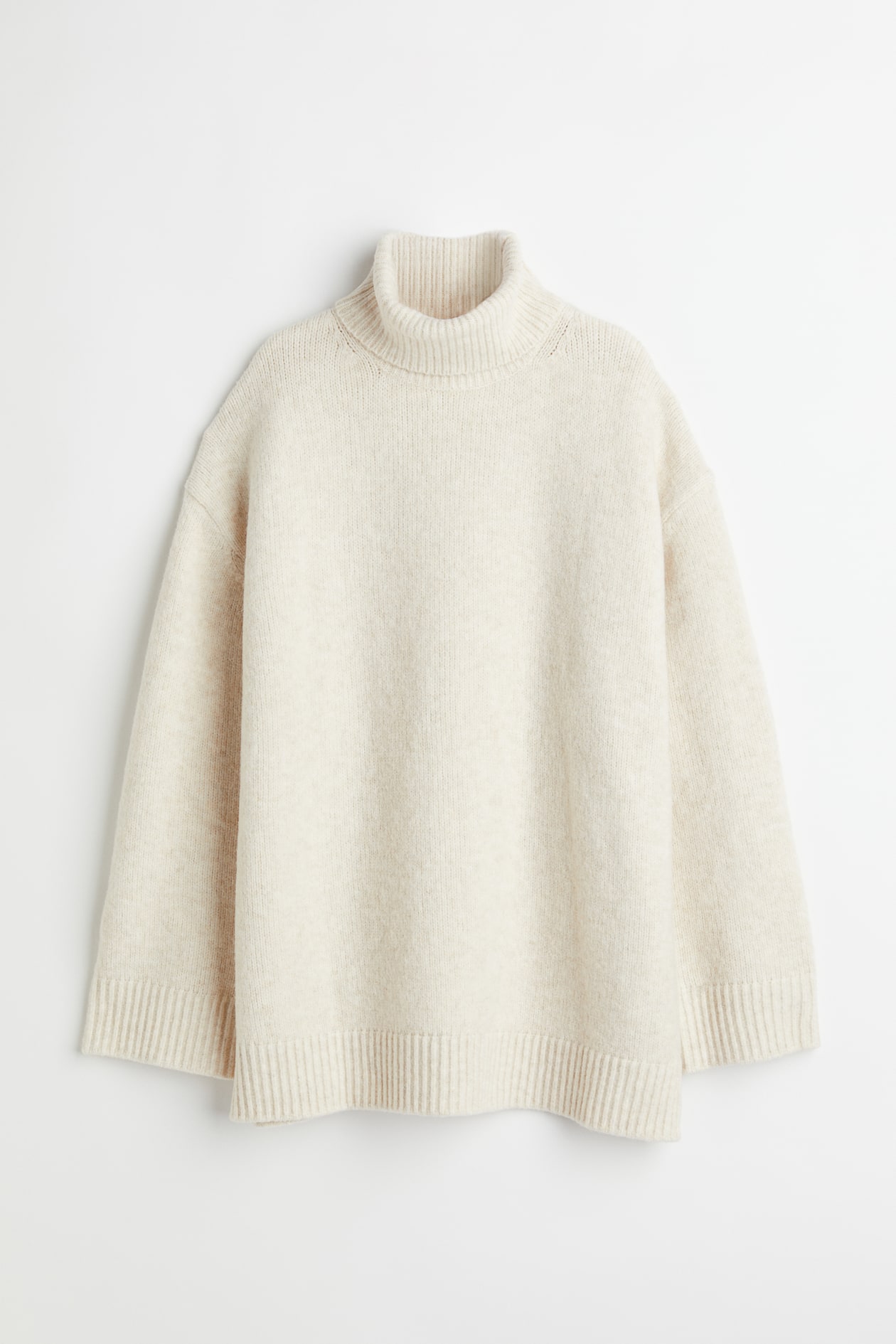 Turtleneck Sweater - Turtleneck - Long sleeve - Cream - Ladies | H&M US