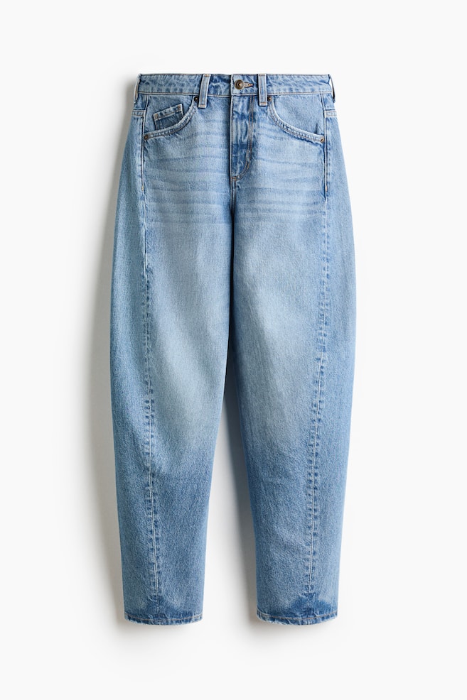 Barrel Regular Waist Jeans - Licht denimblauw - 1