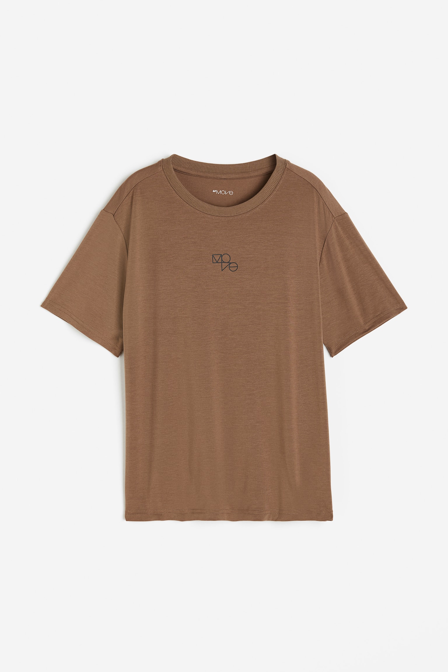 DryMove™ Sports T-shirt - Brown marl/Black - 1