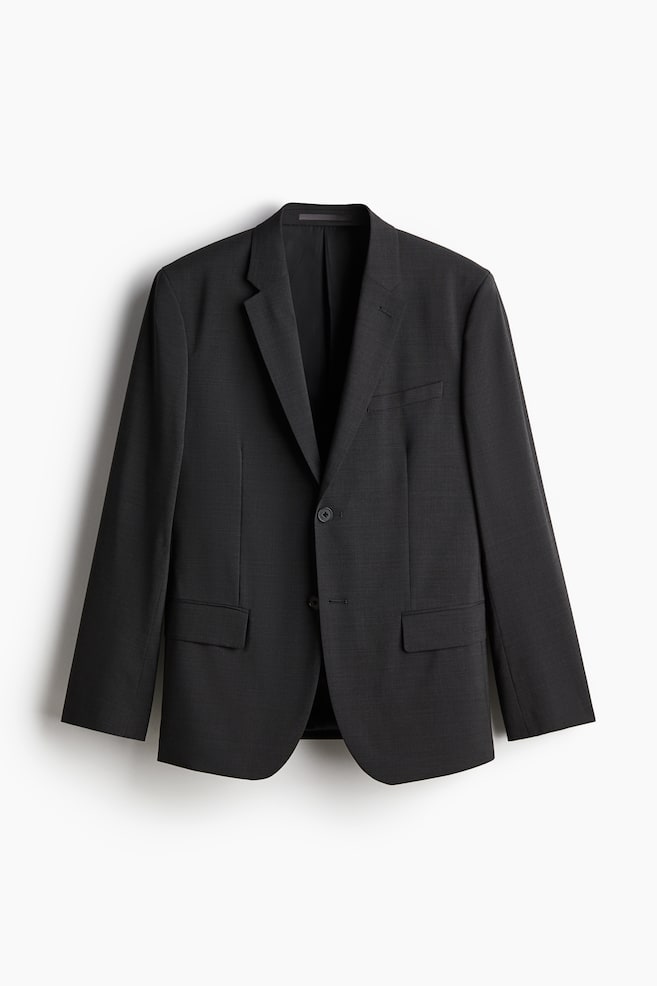 Sako od mešavine vune Slim Fit - Tamnosiva/Crna/Mornarsko plava - 1