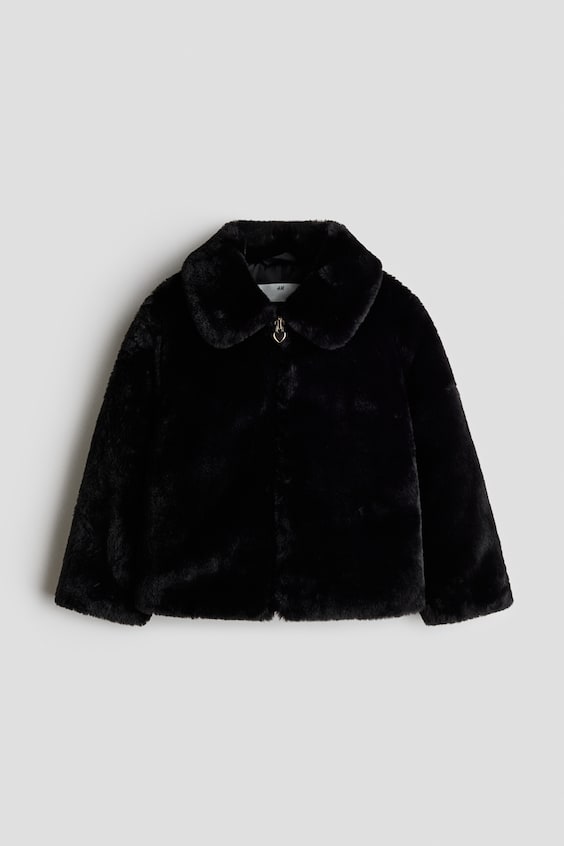 Детская куртка H&M Fluffy плюшевая