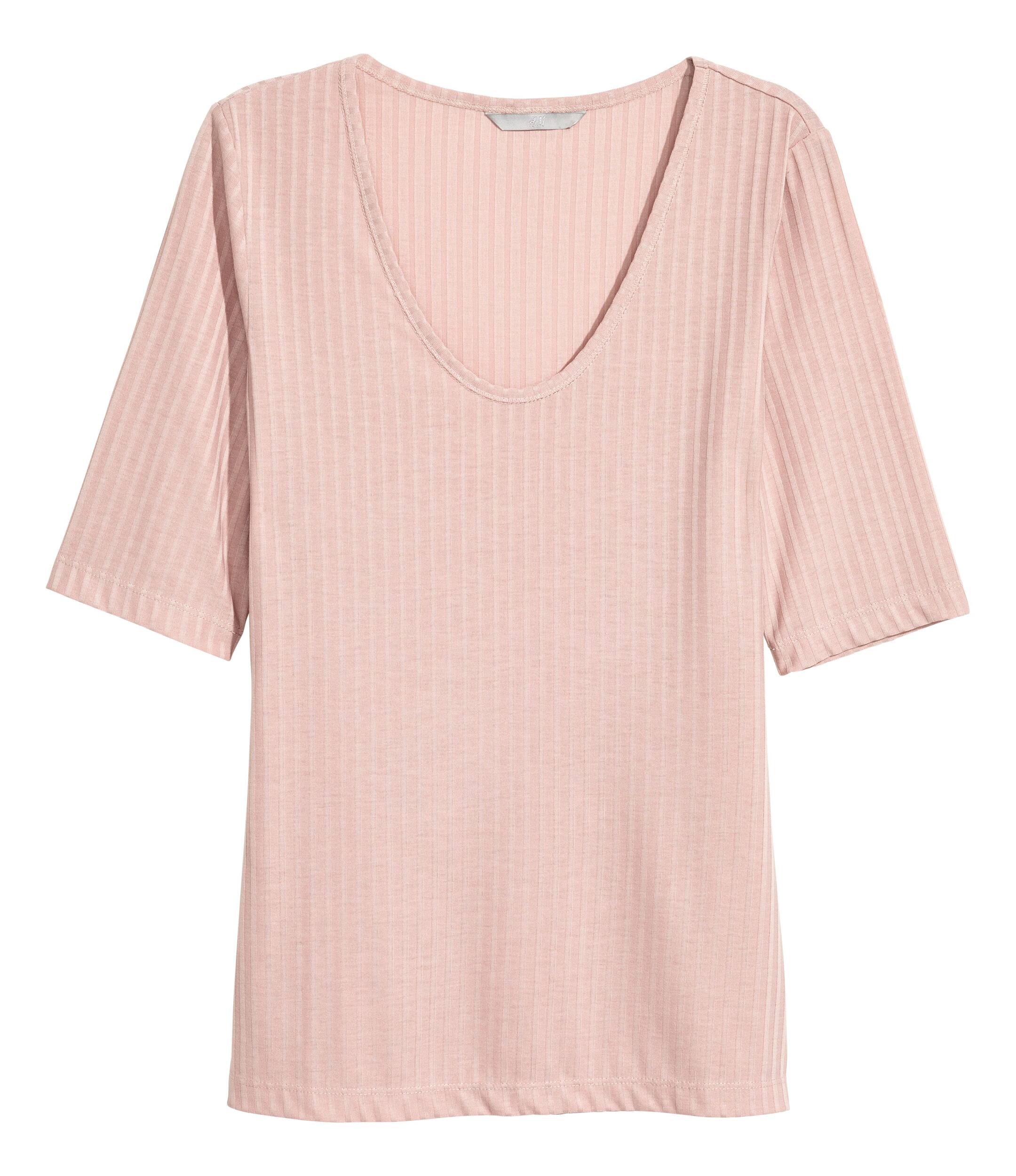 View larger image: Jersey top - Powder pink - Ladies | H&M GB 1