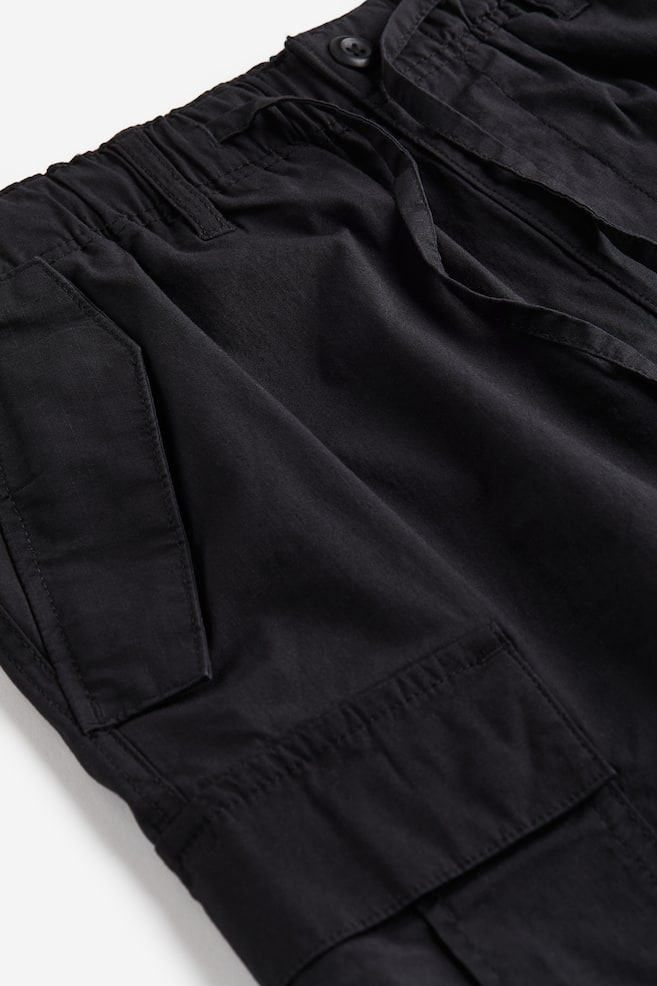Pantalon cargo Regular Fit en tissu ripstop - Noir/Vert kaki/Beige clair/Vert kaki/motif/dc/dc/dc - 8
