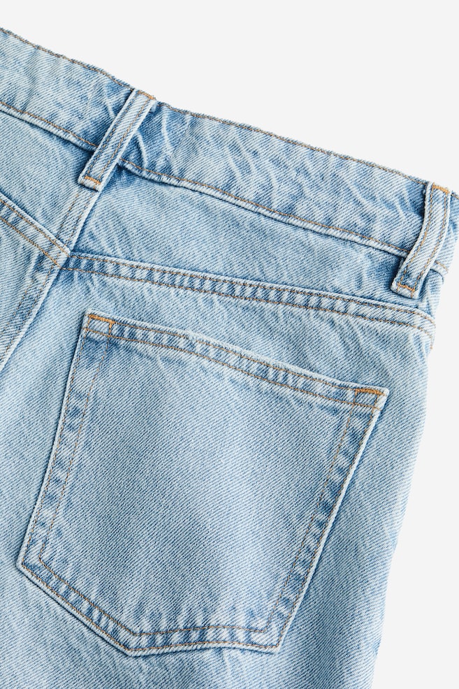 High Denim Shorts - Light denim blue/Denim blue/Black/Washed out - 4