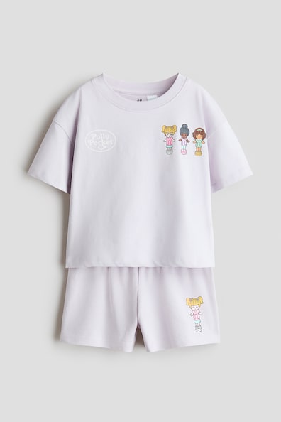 プリントデザイン コットン2アイテムセット