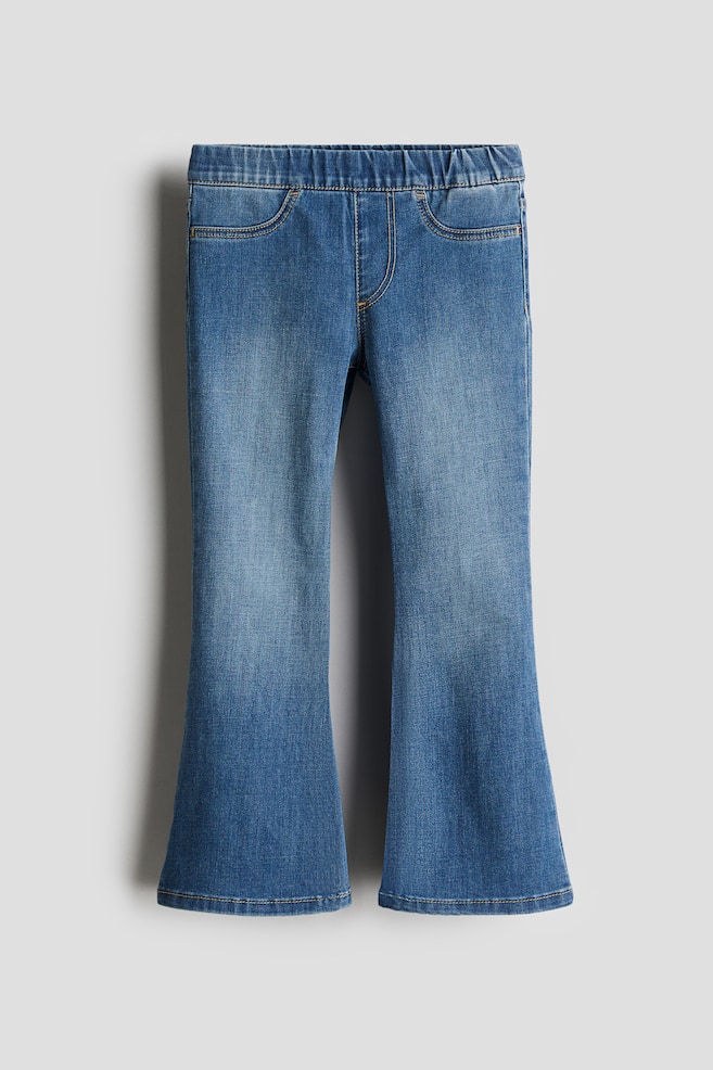 Superstretch Flared Leg Jeans - Denim blue/Denim black/Denim blue/Dark denim blue/Light denim blue - 1