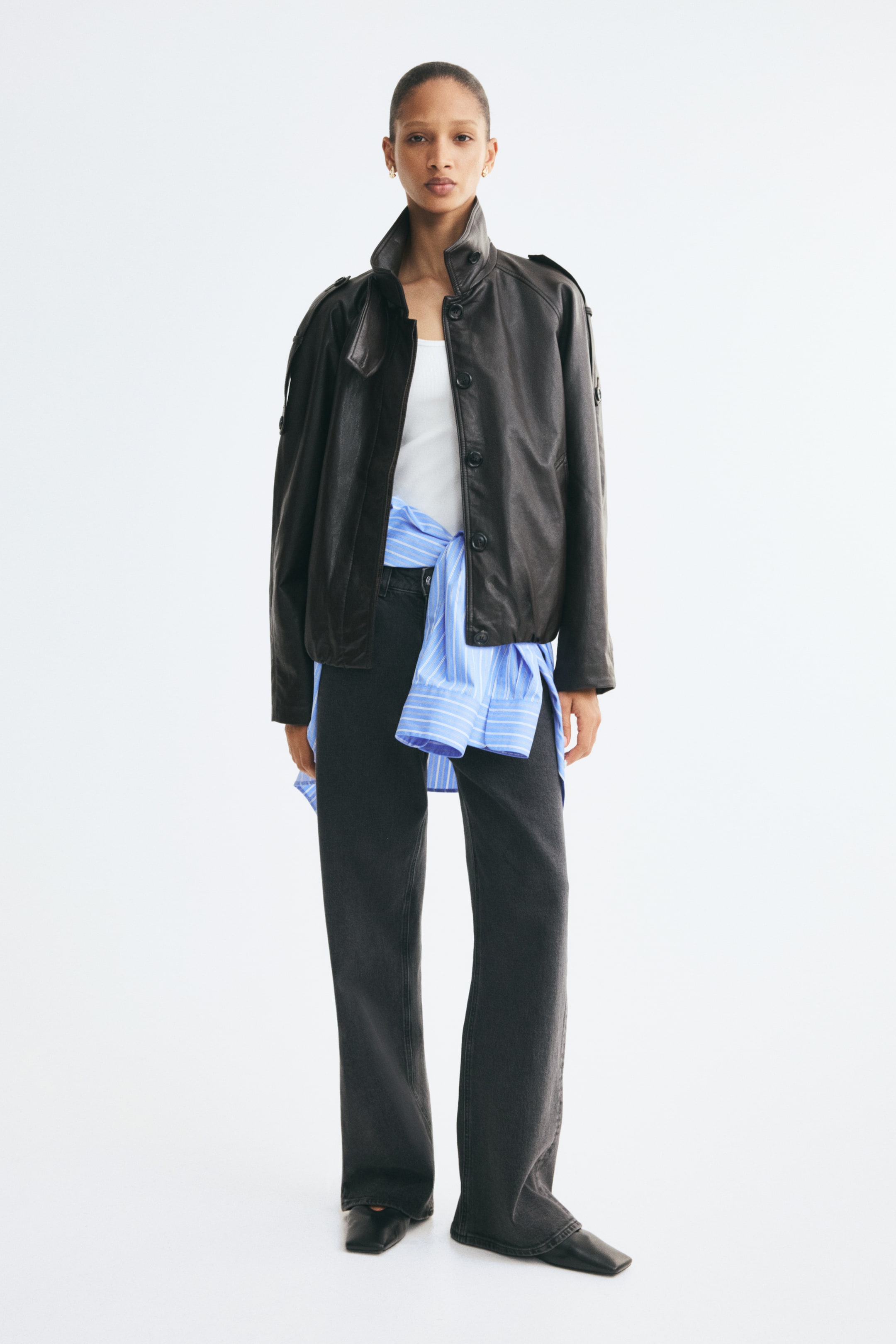 Oversized Coated Jacket