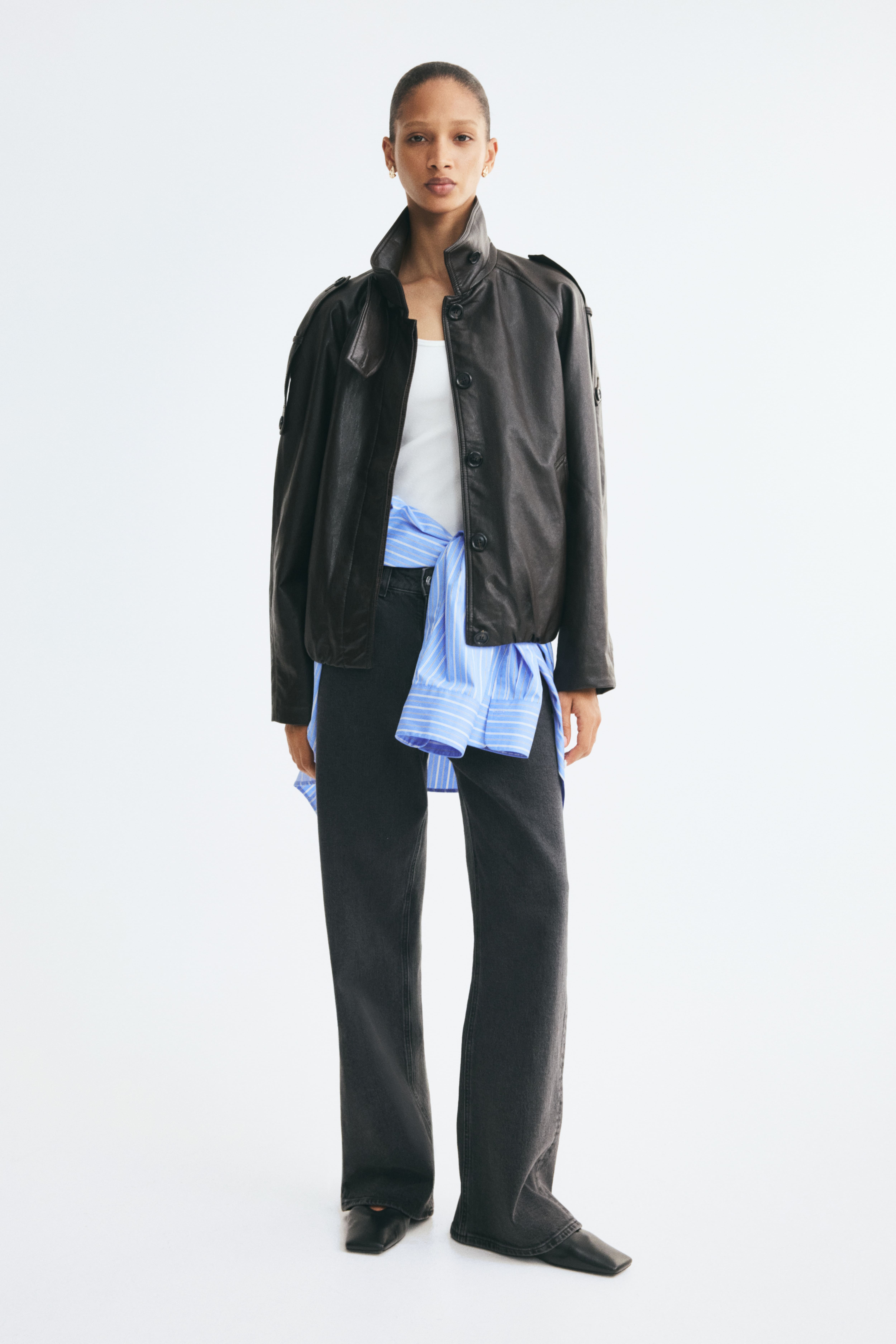 Oversized Coated Jacket