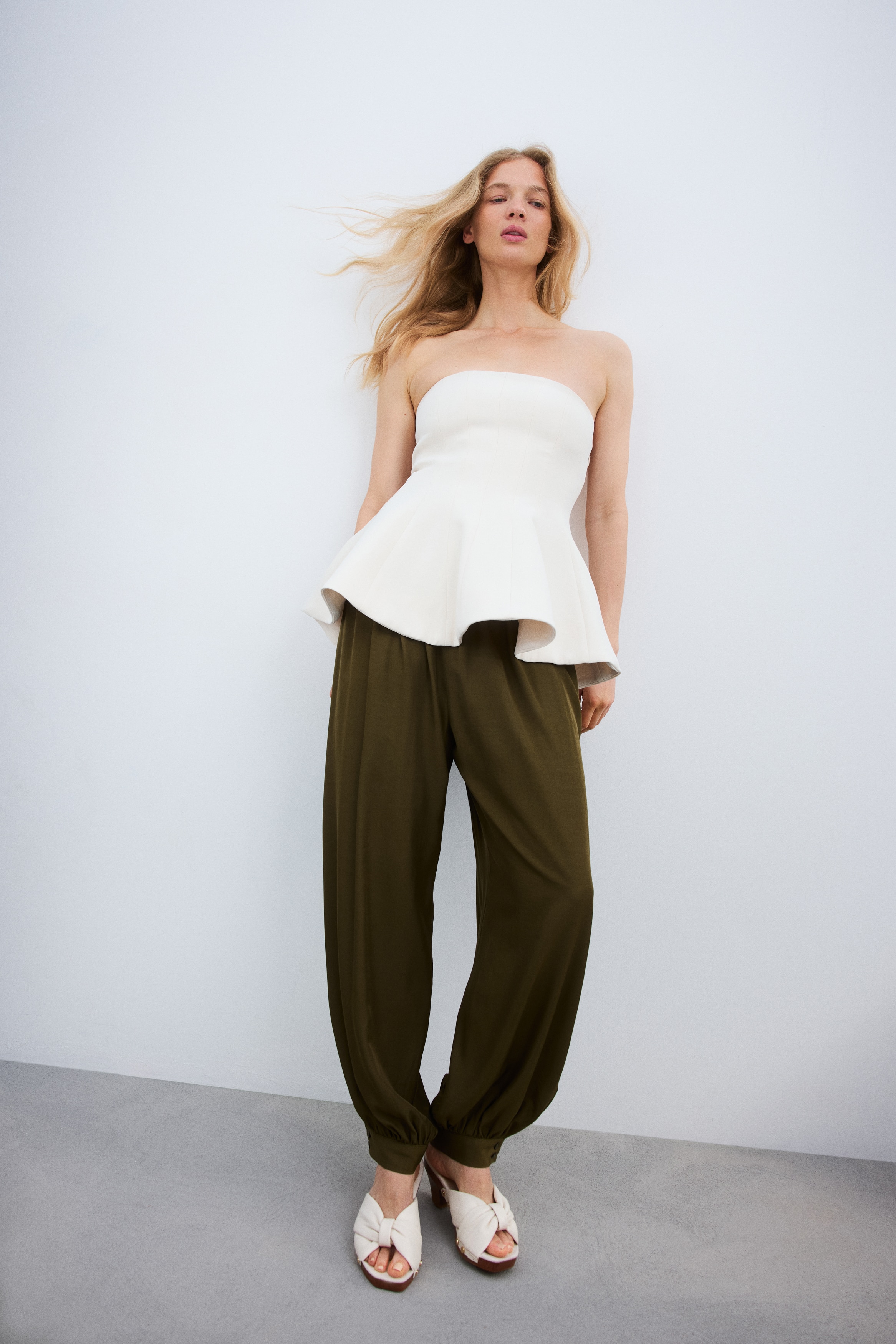 Heeled Clog-Look Sandals