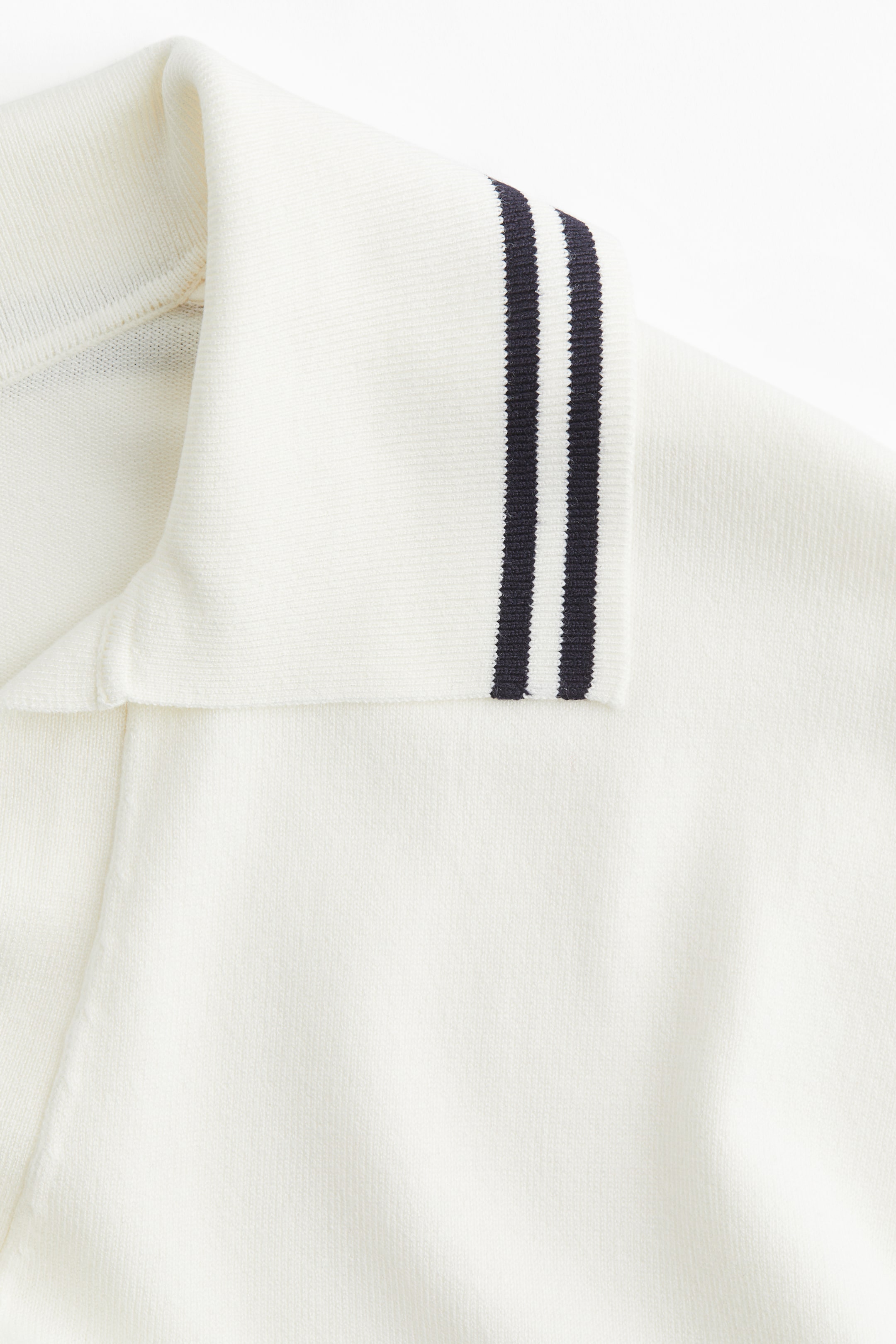 Oversized Fine-Knit Polo Shirt