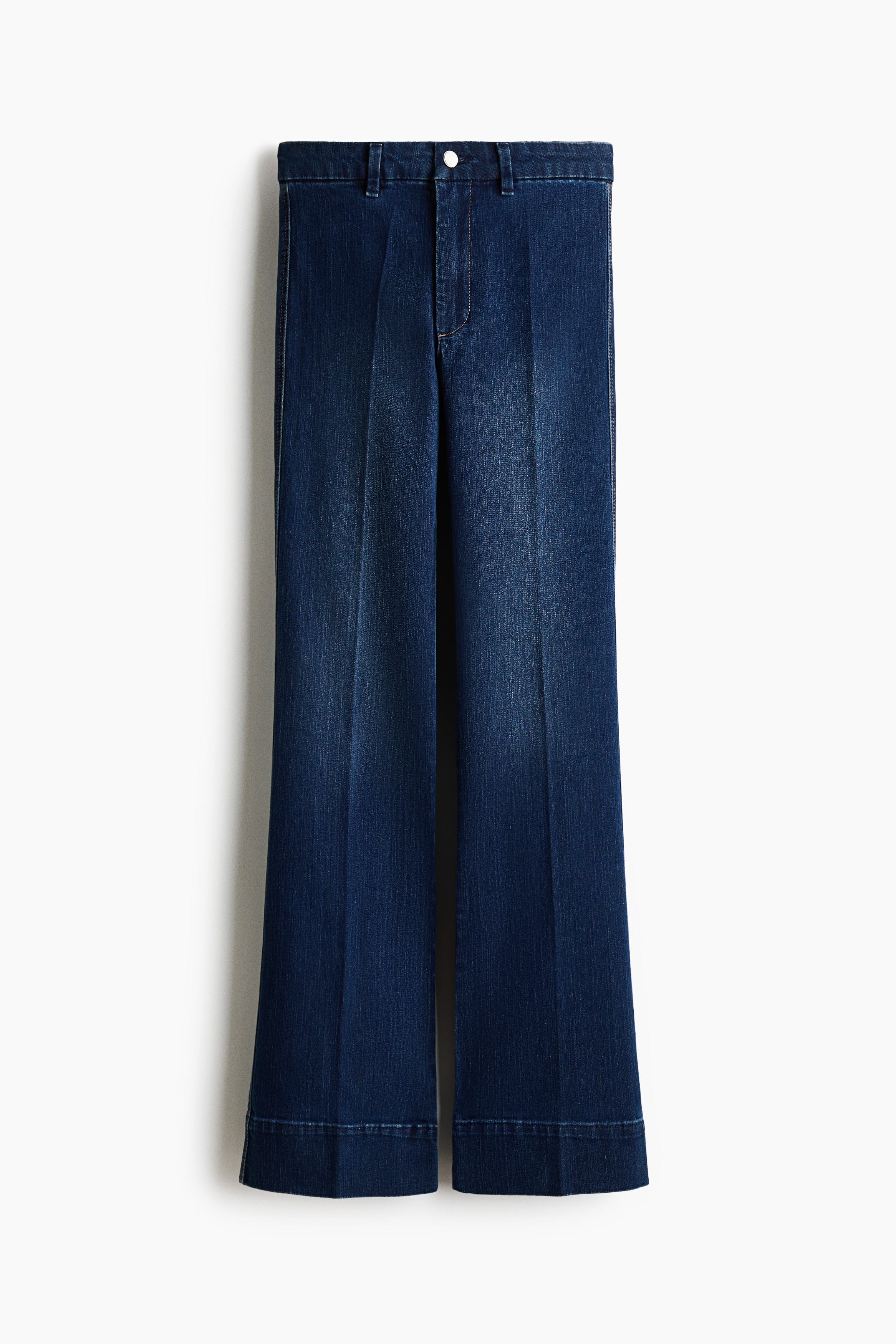 Flared High Jeans - Dark denim blue/Light blue/Dark orange/Dark denim blue/Denim black/White