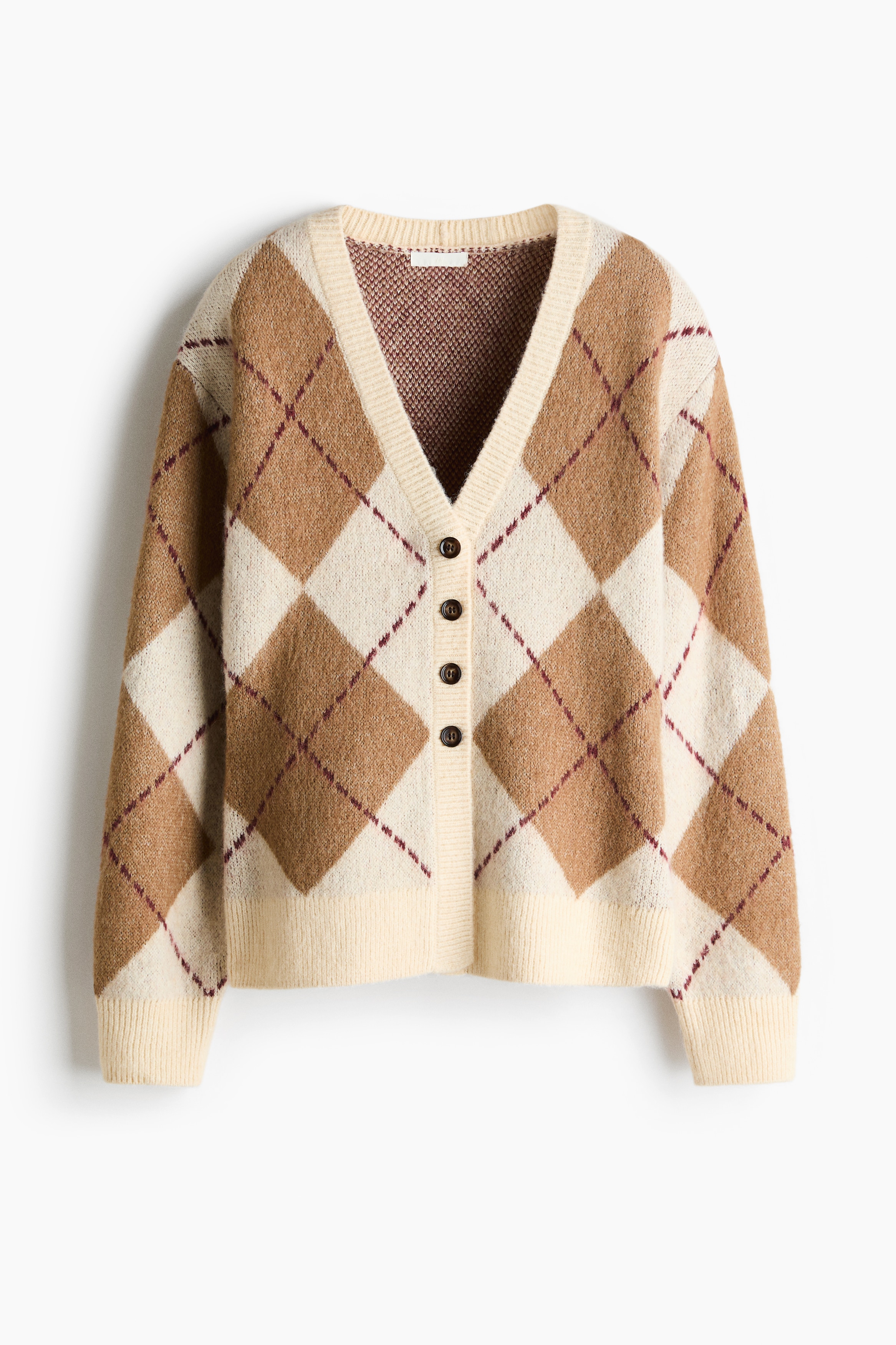 Jacquard Knit Cardigan