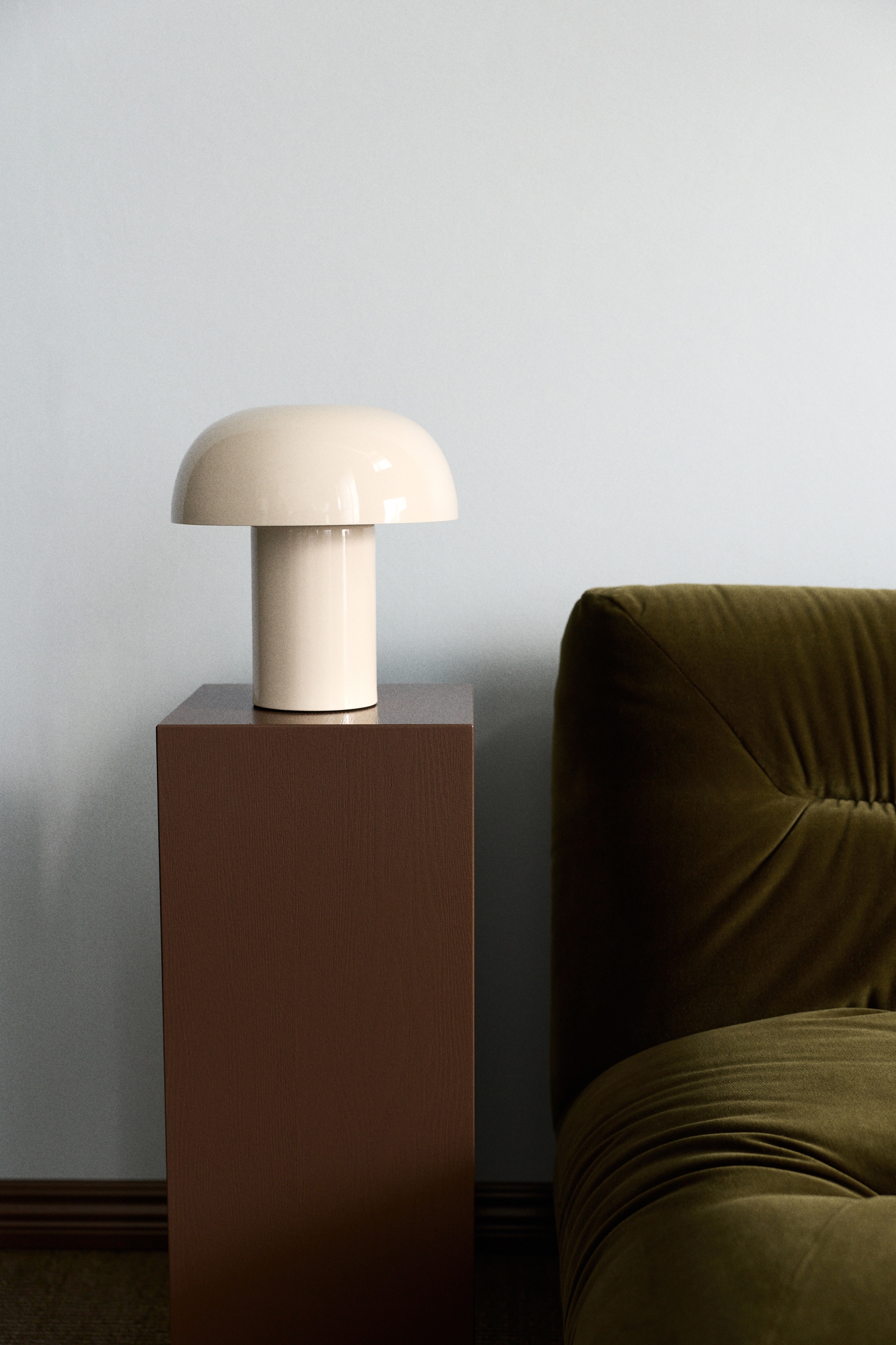 Metal table lamp - Light beige/Light beige/Olive green/Dusty blue/Silver-coloured/Light dusty pink/Light yellow