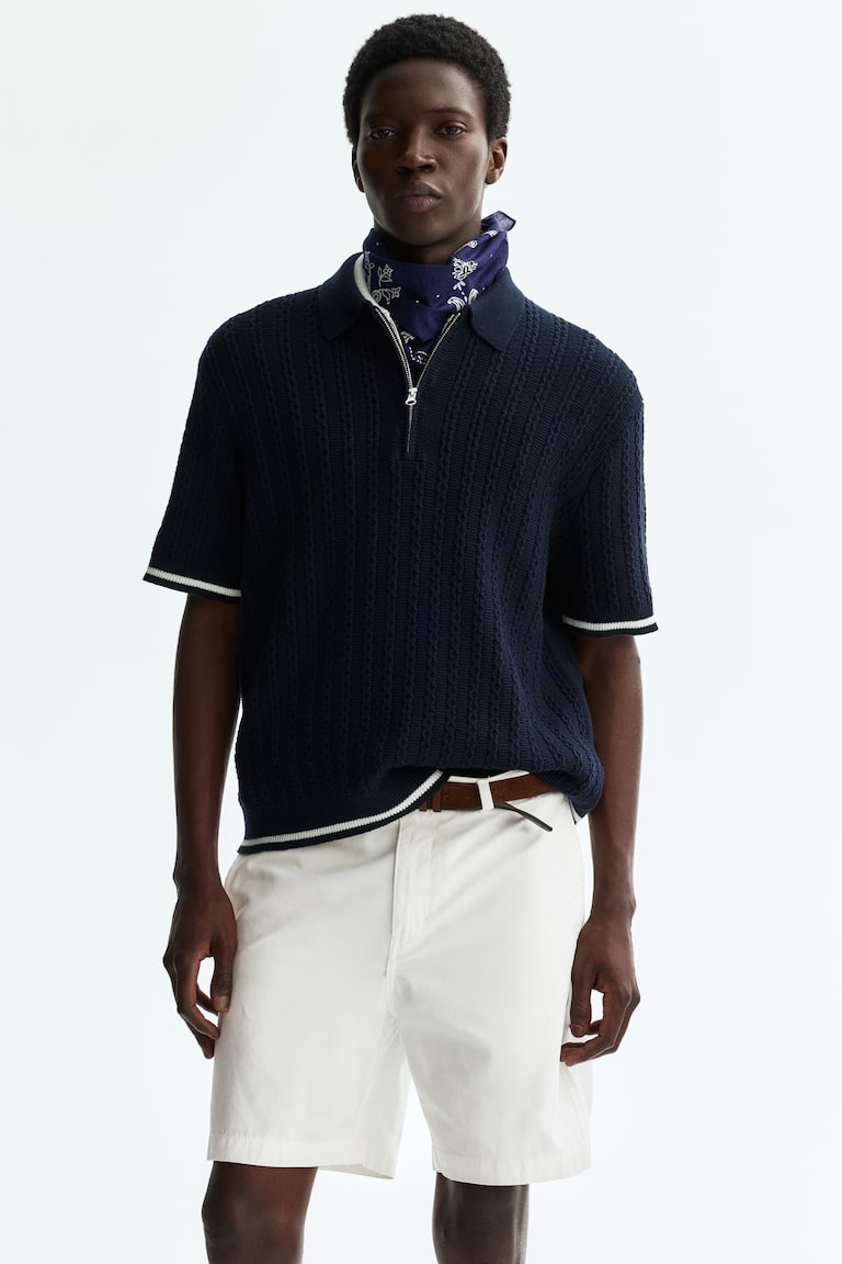Men's White Relaxed Fit Chino shorts | H&M US