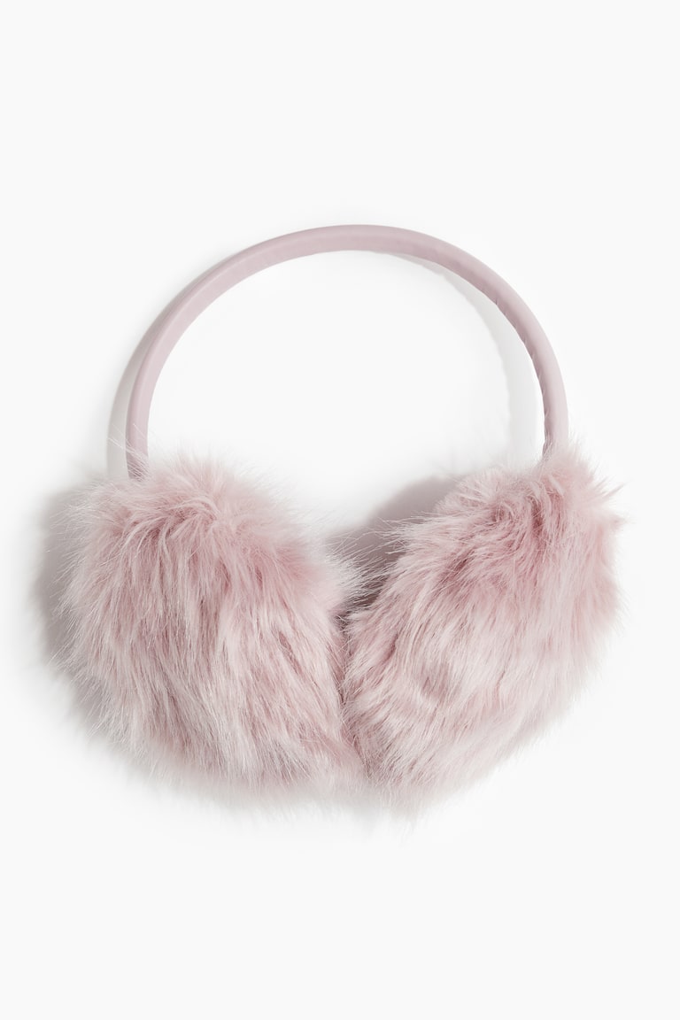 Fluffy Earmuffs - Light dusty pink - Ladies | H&M US display picture 2