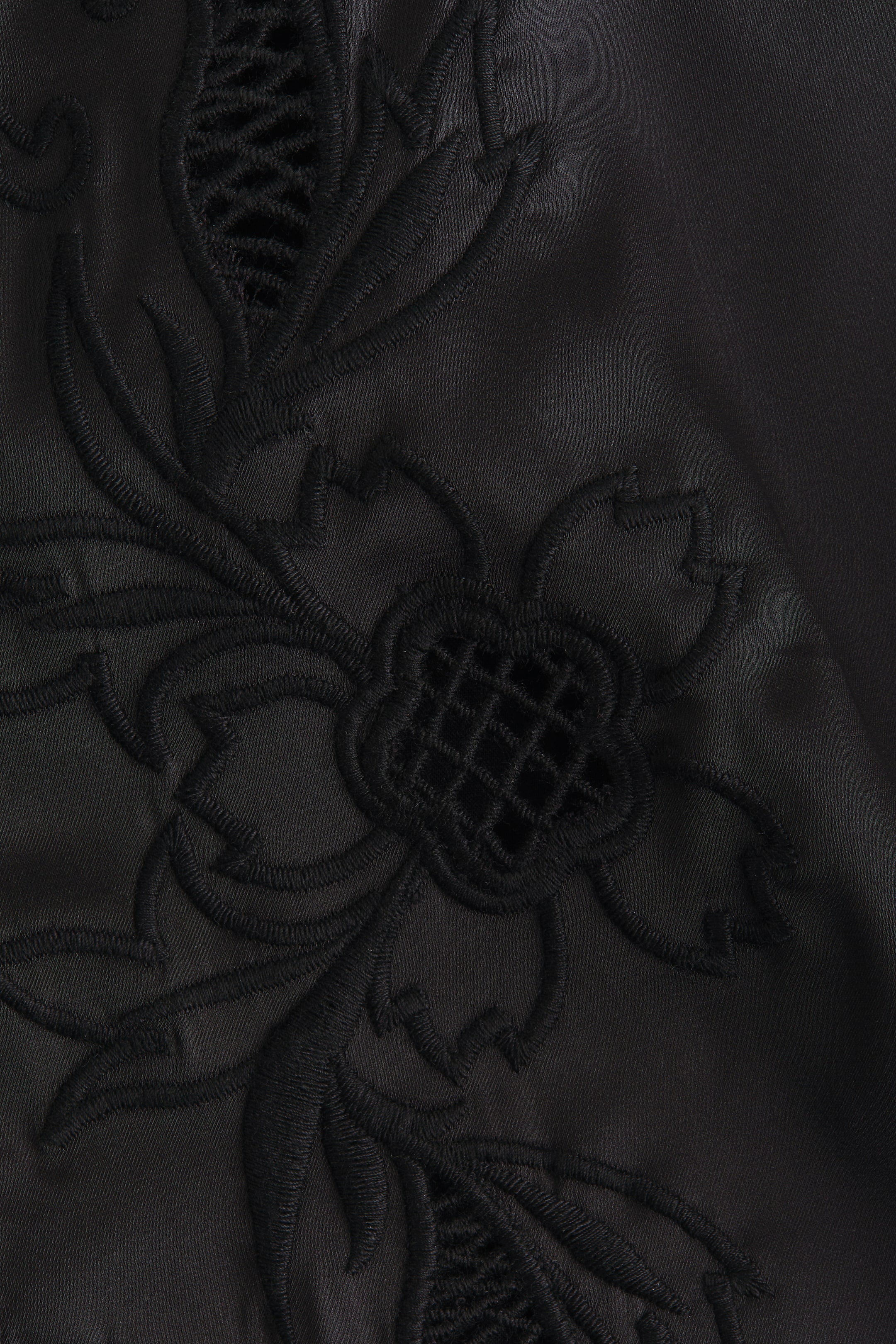 View larger image: Tie-front satin blouse - Black - Ladies | H&M HK 7