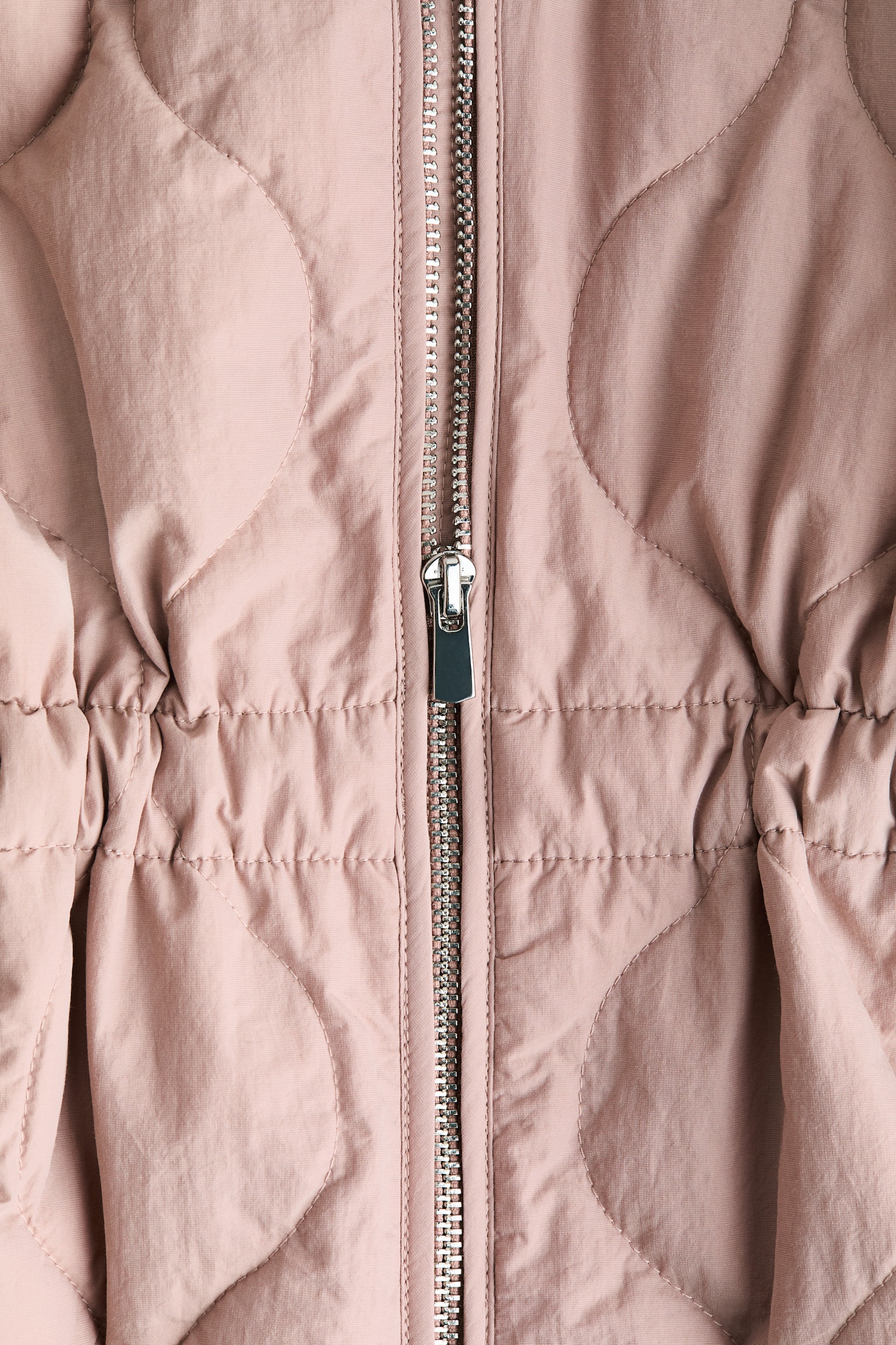 Pikowana kurtka THERMOLITE® - Jasny zakurzony róż/Brązowoszary/Jasnobeżowy - 4