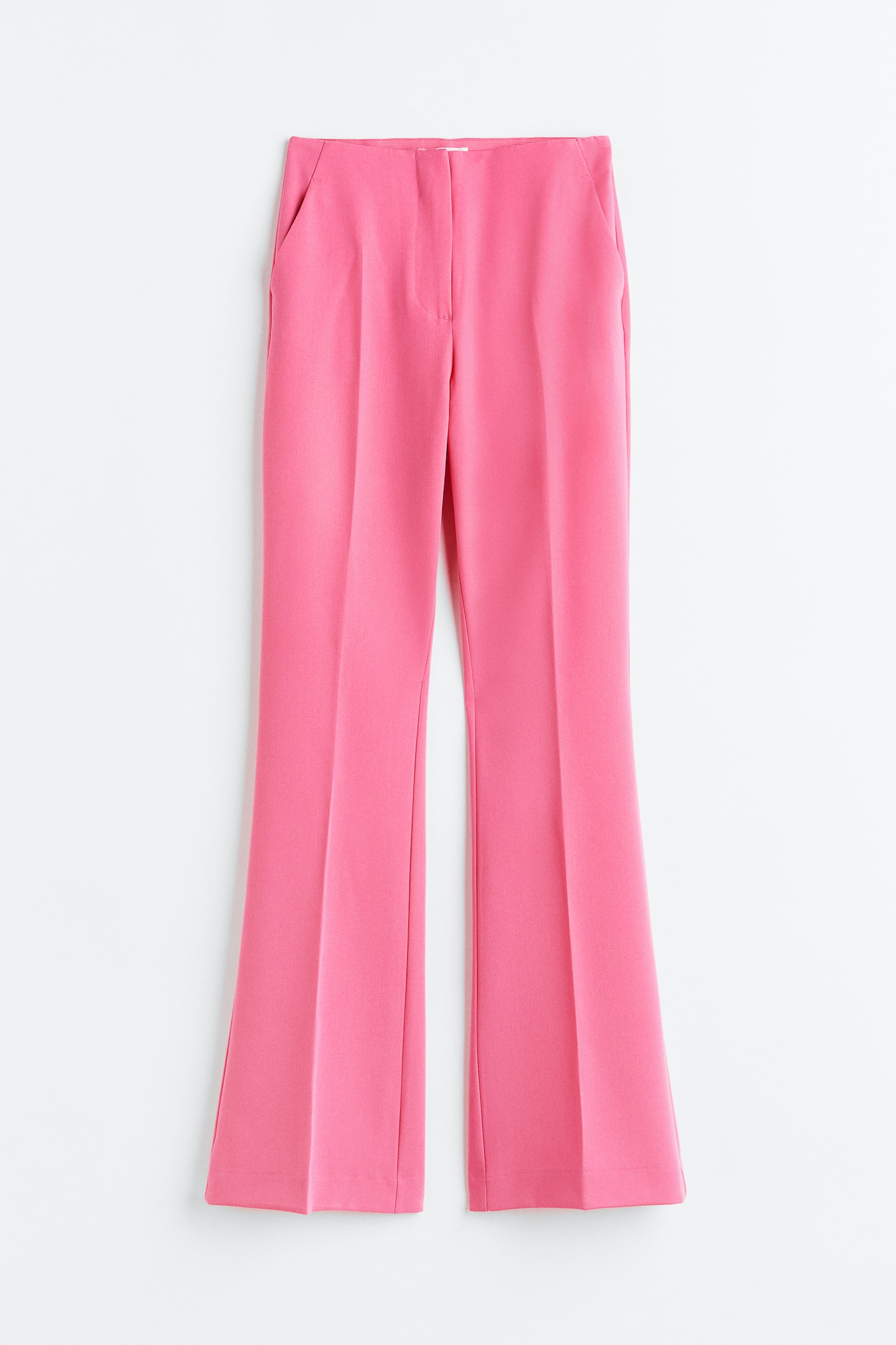 Flared Pants - Pink/Black/Greige/Check/Dark brown/Cerise/Bright red/Black - 1