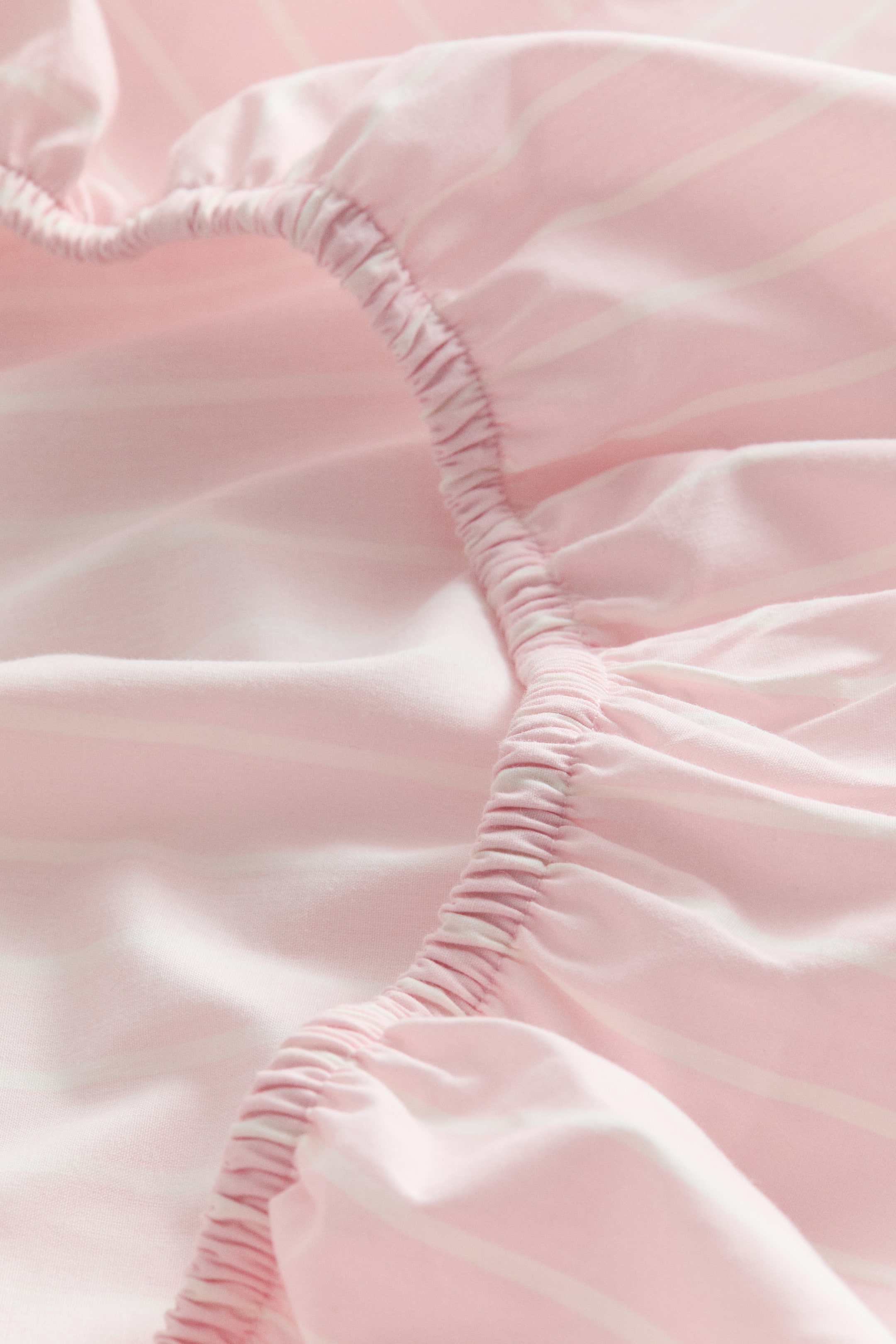 Visualizza immagine più grande: Lenzuolo con angoli da culla in percalle di cotone - Rosa chiaro/righe - HOME | H&M IT 3