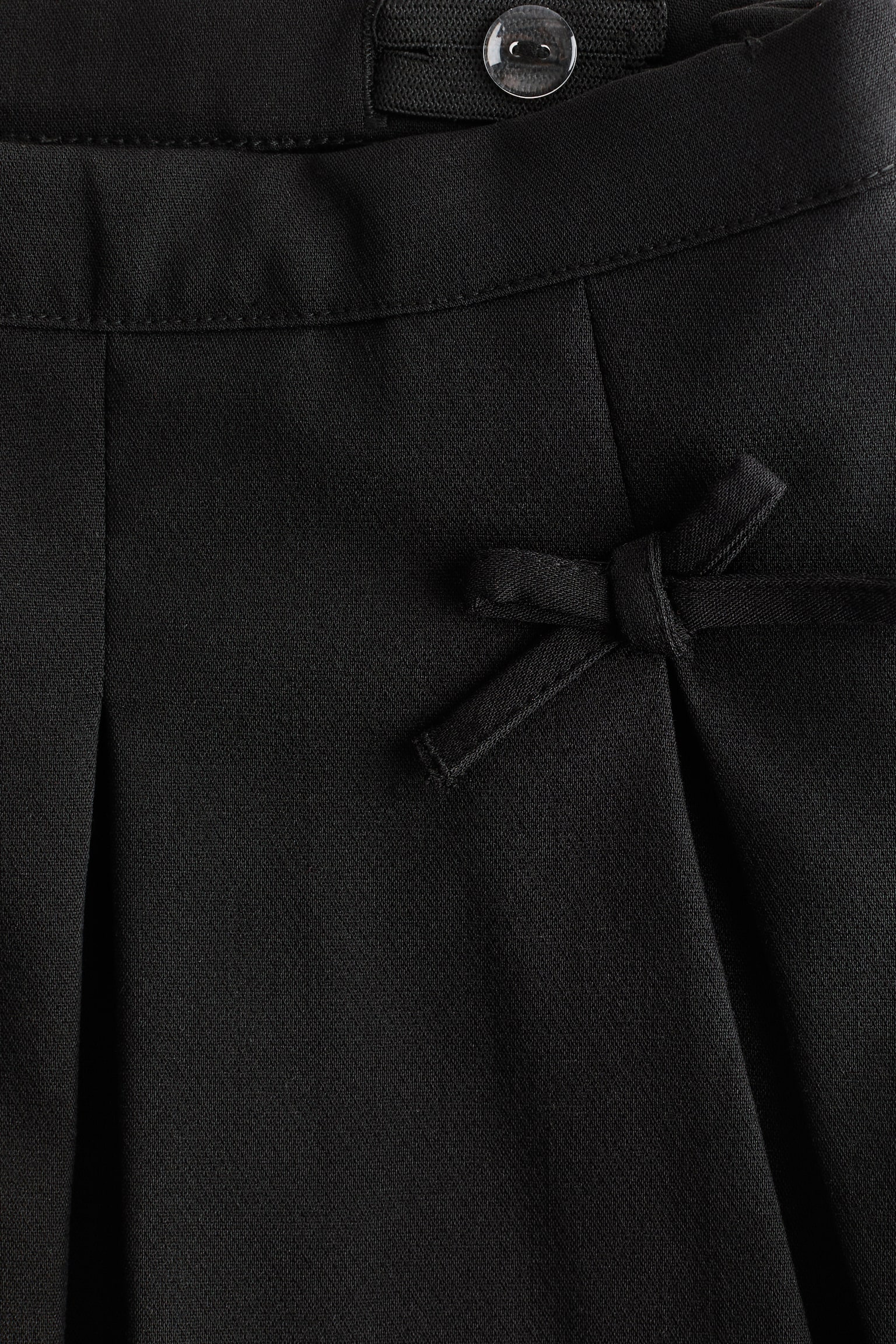 Детская юбка H&M Bow-Detail Pleated, цвет: Чёрный — фото 5