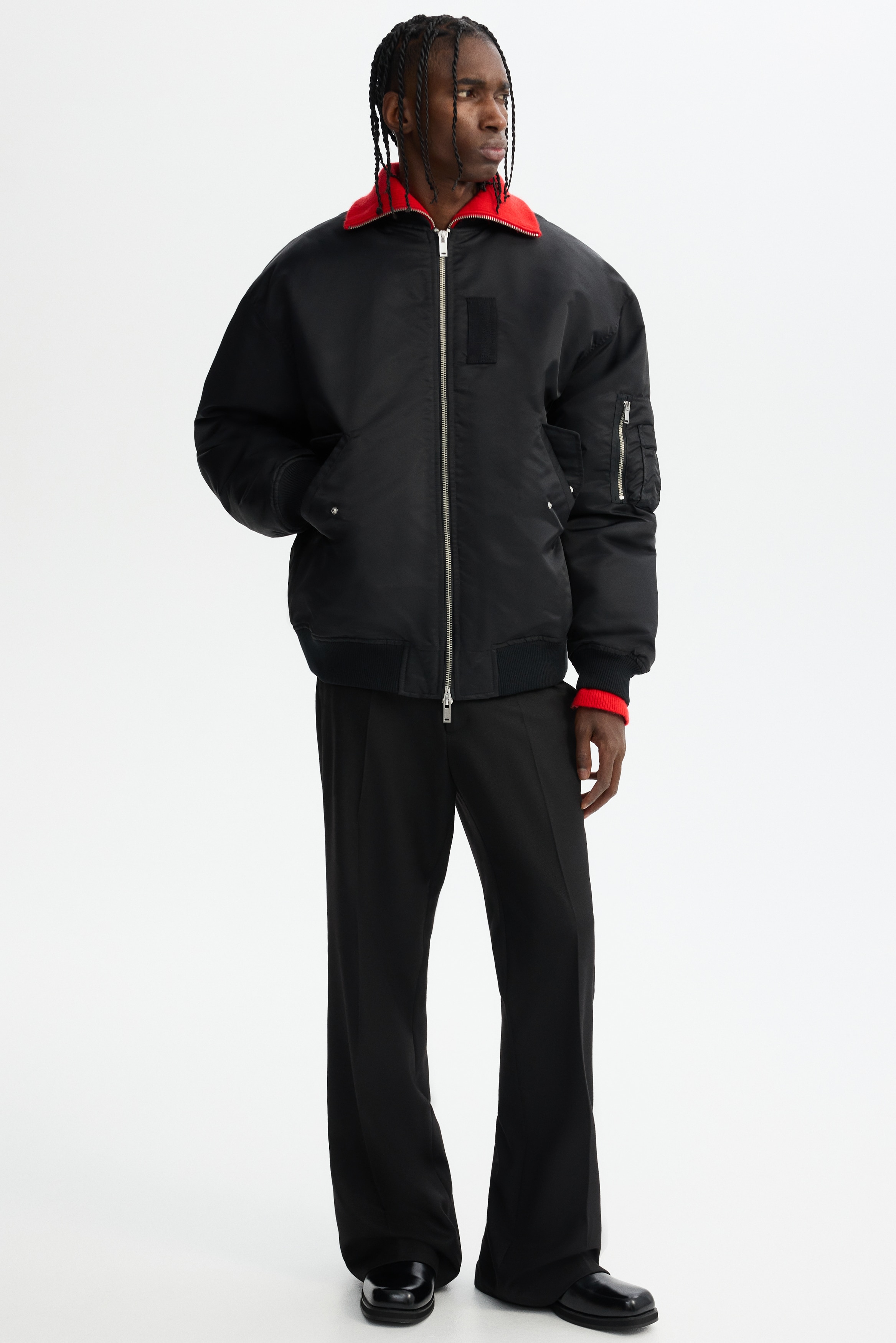 メンズ 黒コート・アウタージャケット | ブルゾン 他 | H&M JP