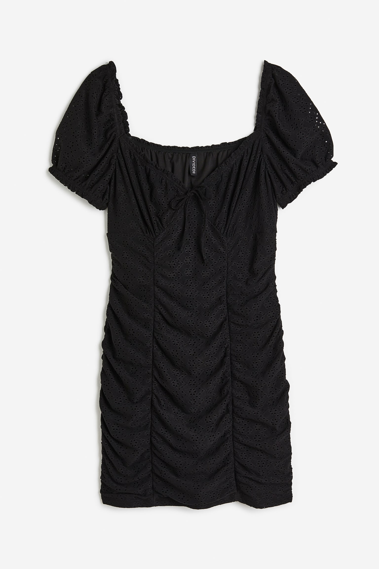 H&M+ Draped Dress - Black - 1