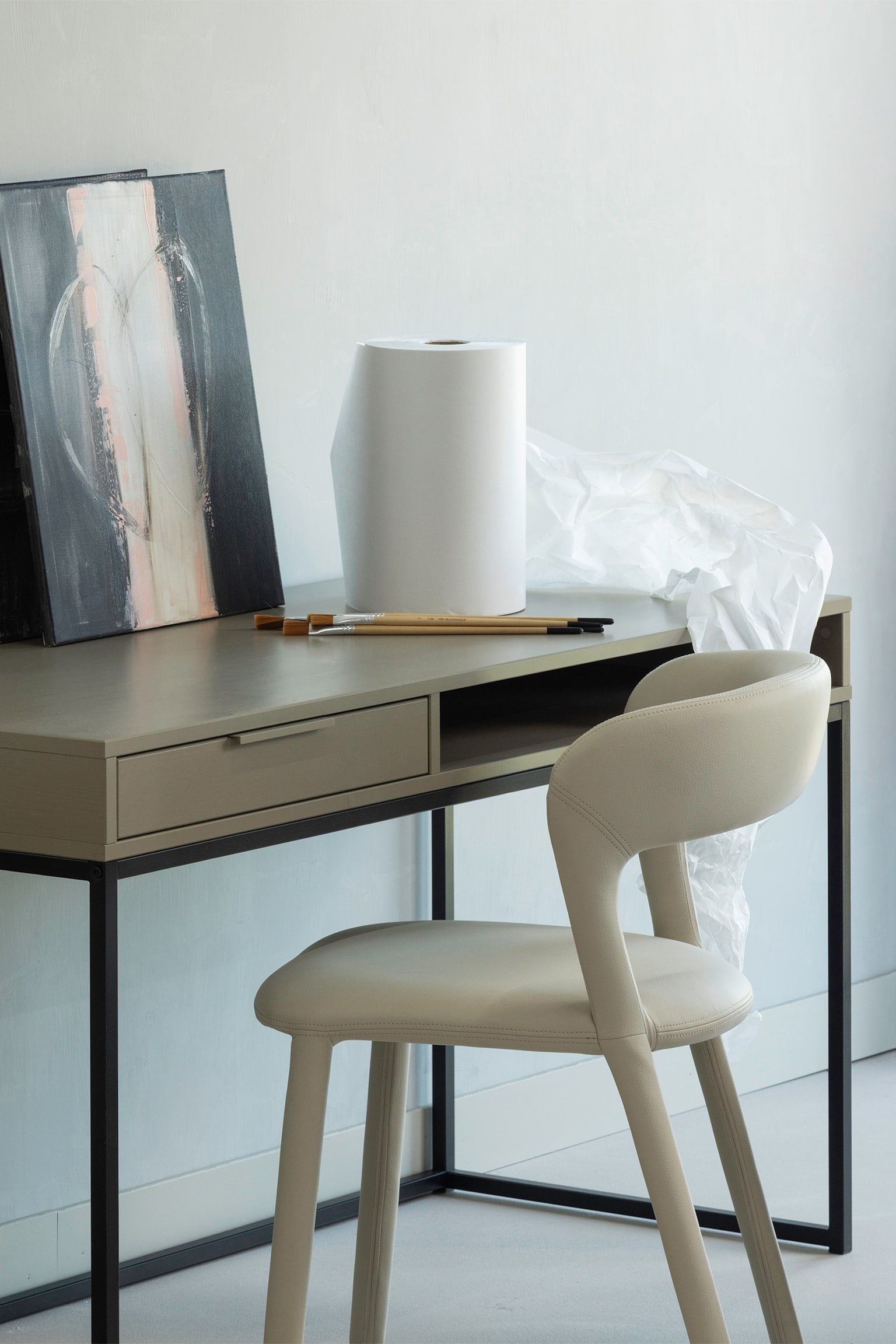 Noble Dining Chair - Set Of 2 - Beige/Taupe/Divers - 1