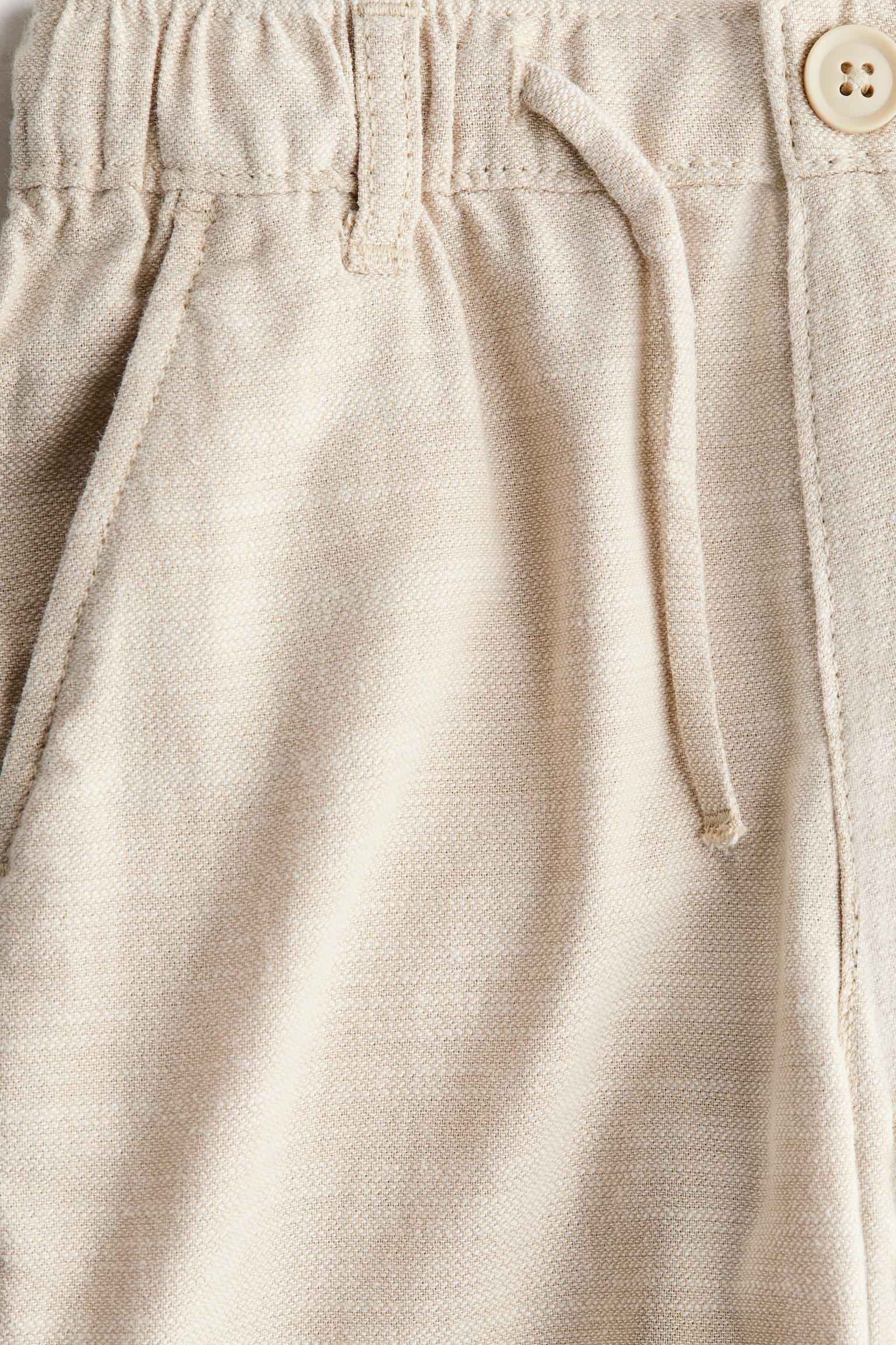 Cotton roll-up trousers - Light beige/Dark blue/Dark beige - 6