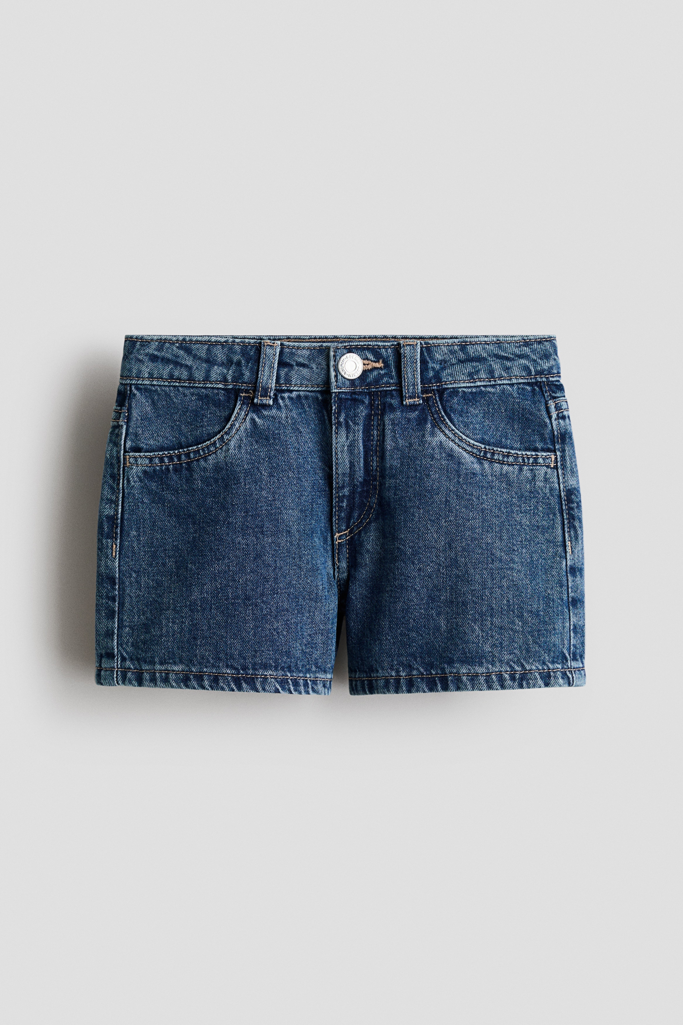 Short en denim - Bleu denim/Bleu denim clair/Crème/Rose clair/Bleu denim/Blanc/Bleu denim clair