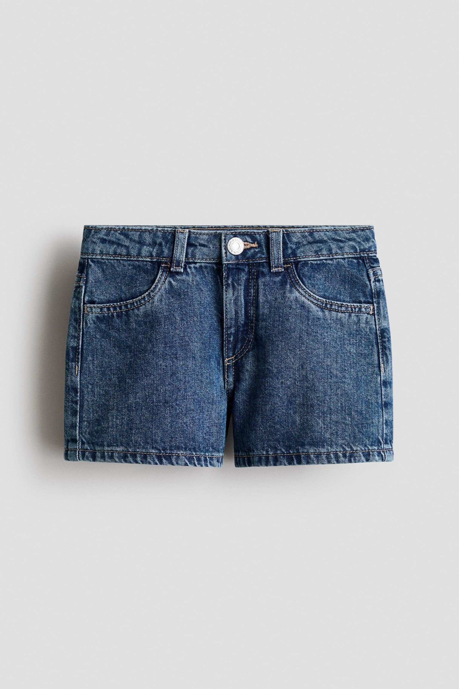 Denim shorts - Denim blue/Light denim blue/Cream/Light pink/Denim blue - 2