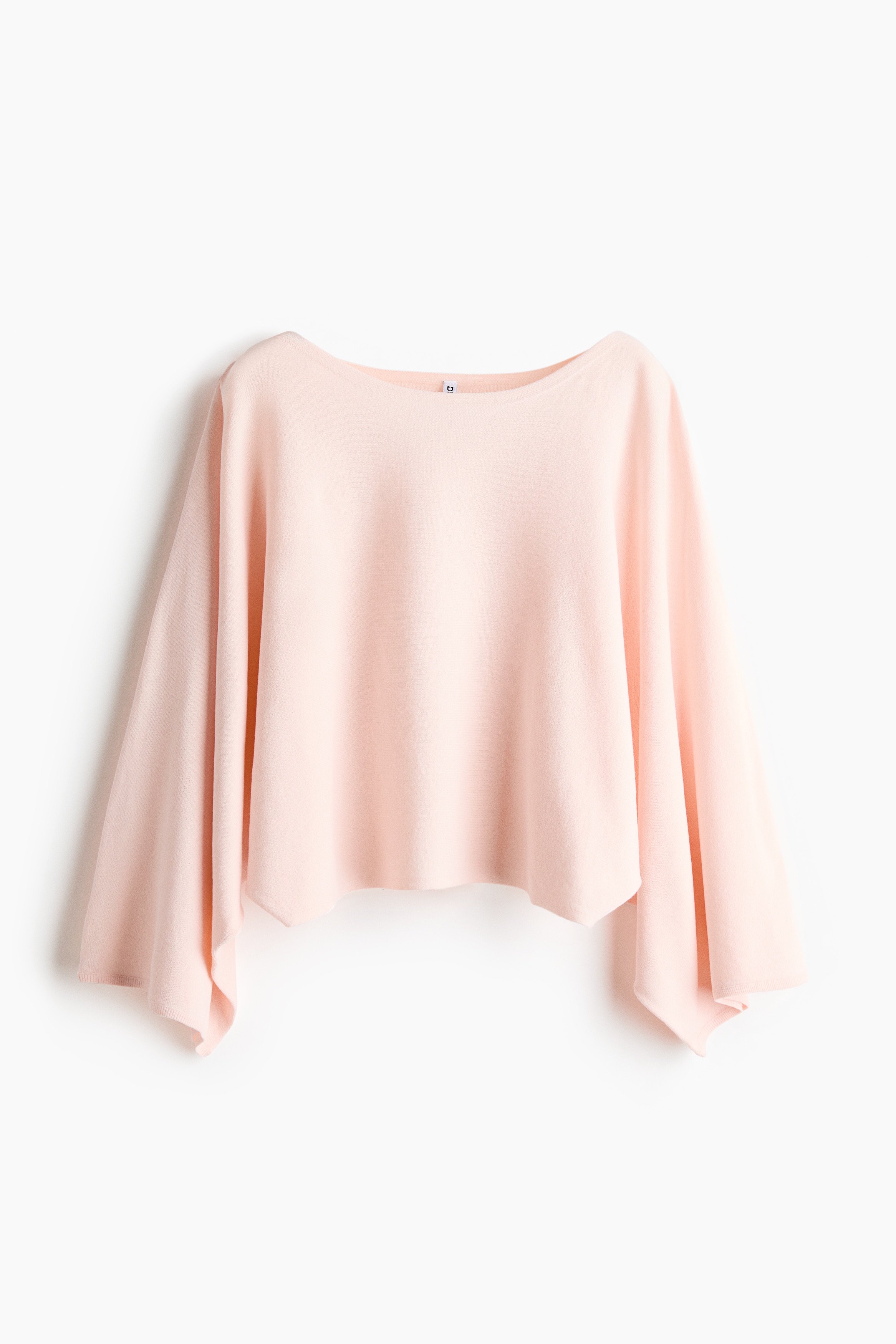 Knit Cape Top - Powder pink/Cream/Black